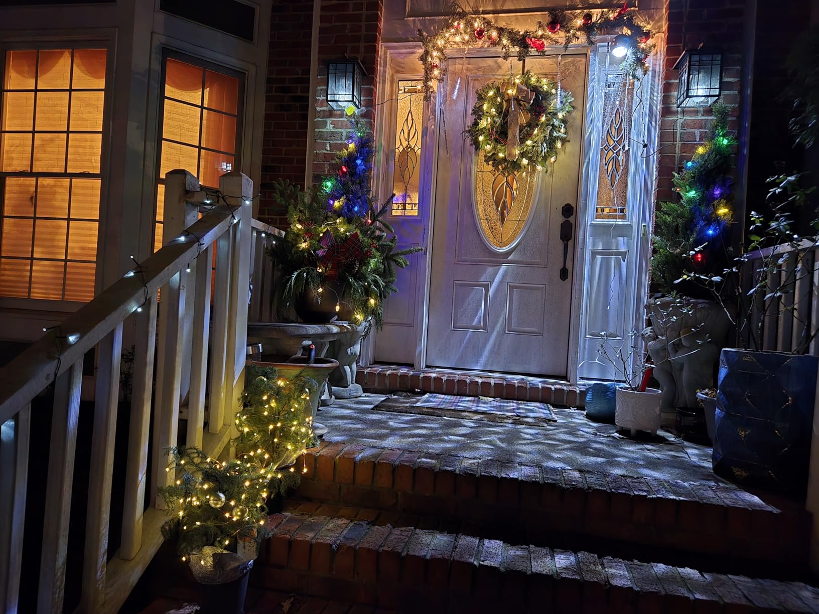 DenicMic Solar Lights Outdoor 10 Pack Waterproof 6000K Cold White LED Stainless Steel Stake Outside Lights for Yard Pathway Garden Driveway Walkway Landscape Path Lighting - Customer Photo 1