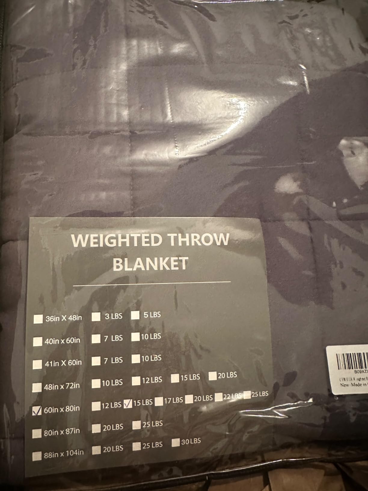 CYMULA Weighted Blanket for Adults (15lbs 60