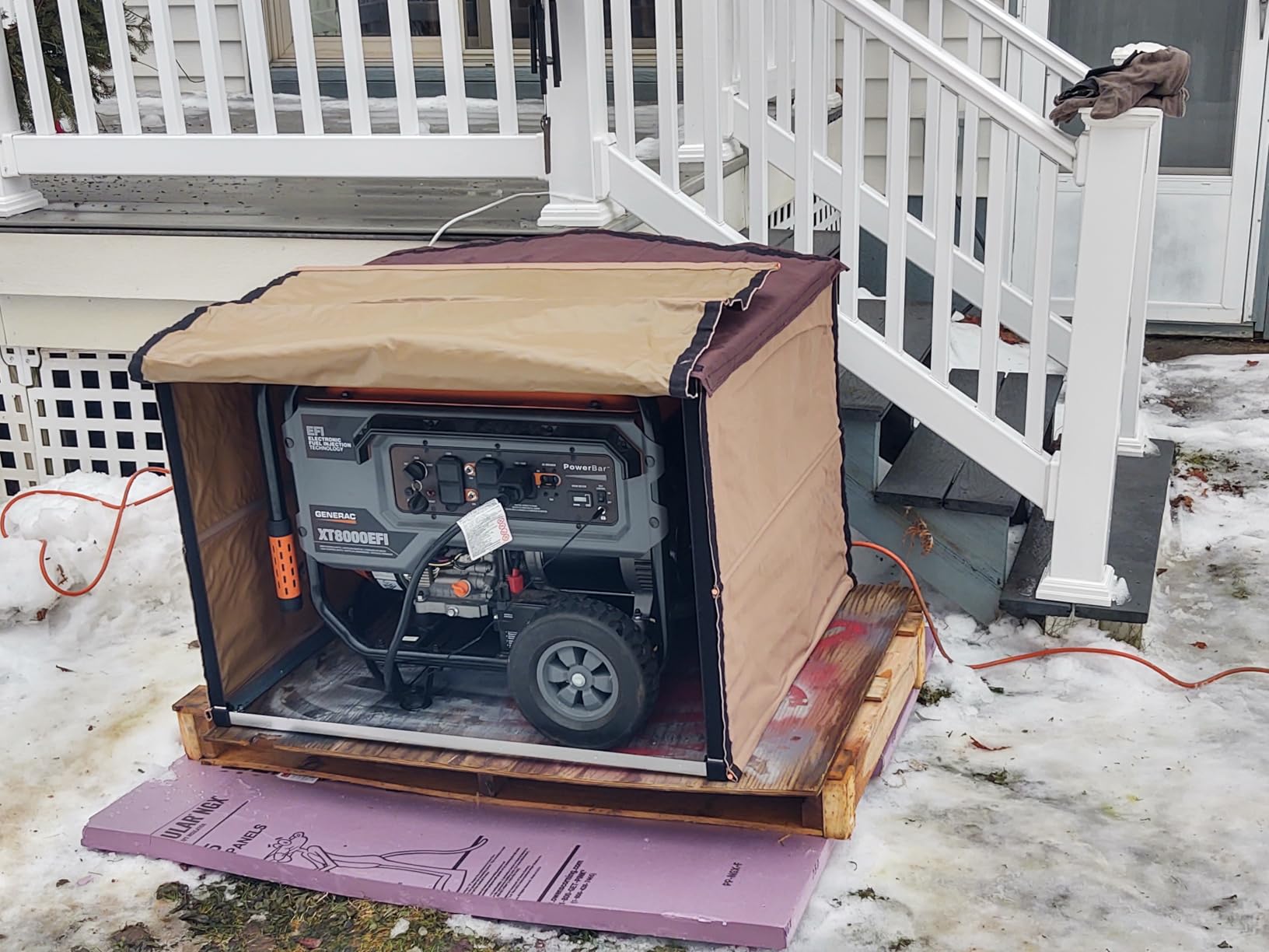 GENSHED Generator Shed - Combining Generator Covers While Running & Generator Covers for Outside Storage into one. A Compact Generator Running Cover & Enclosure Built On Steel Frame (GCE) Customer Review GENSHED Generator Shed - Combining Generator Covers While Running & Generator Covers for Outside Storage into one. A Compact Generator Running Cover & Enclosure Built On Steel Frame (GCE) - Customer Photo 1