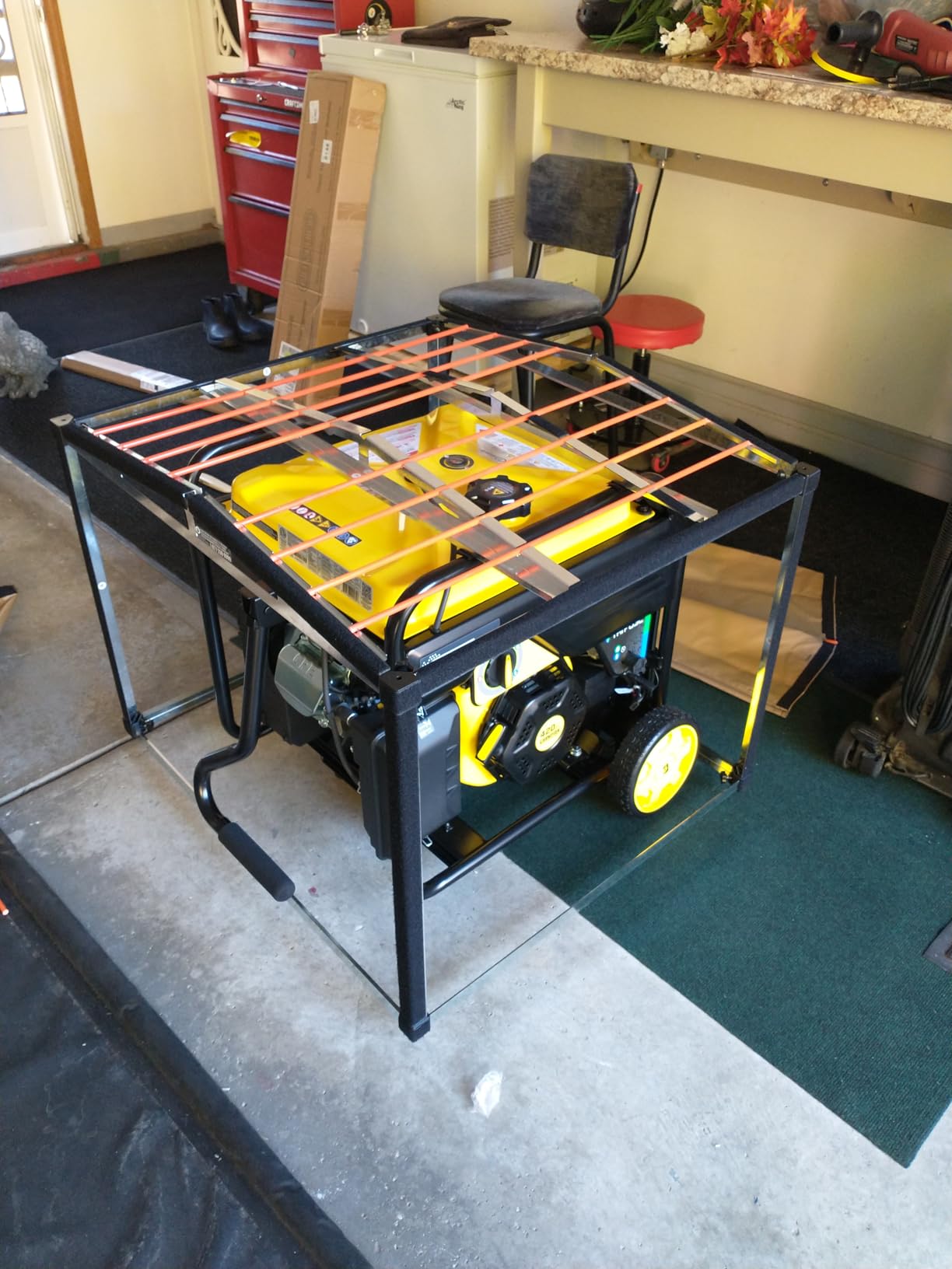 GENSHED Generator Shed - Combining Generator Covers While Running & Generator Covers for Outside Storage into one. A Compact Generator Running Cover & Enclosure Built On Steel Frame (GCE) Customer Review GENSHED Generator Shed - Combining Generator Covers While Running & Generator Covers for Outside Storage into one. A Compact Generator Running Cover & Enclosure Built On Steel Frame (GCE) - Customer Photo 2