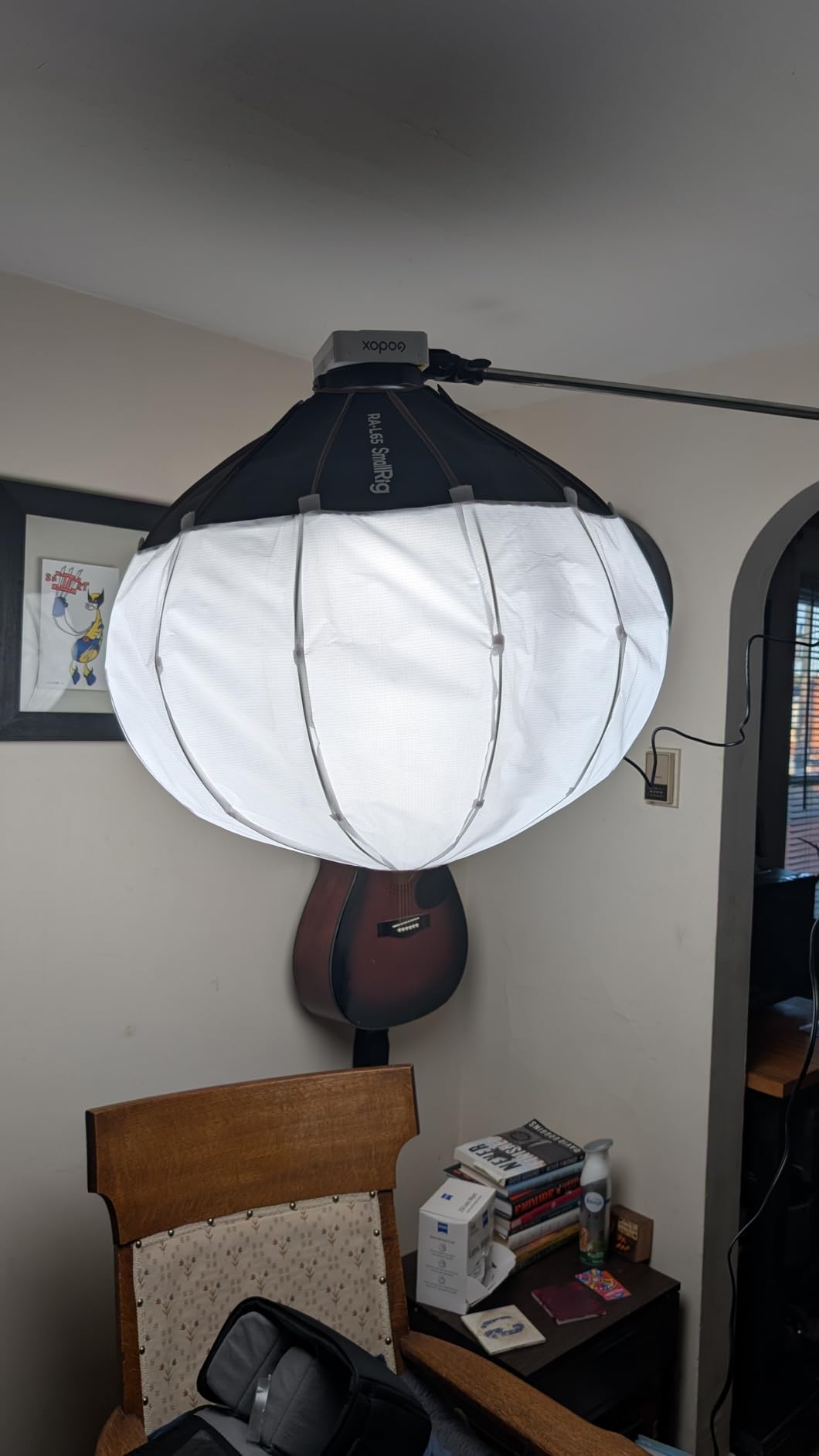 SmallRig Lantern Softbox Quick Release-One Step, Light Modifier with Fabric Barn Doors, Softbox Diffuser for SmallRig Video Light 120B, 120D, 220B, 220D and Other Bowens Mount Light Customer Review SmallRig Lantern Softbox Quick Release-One Step, Light Modifier with Fabric Barn Doors, Softbox Diffuser for SmallRig Video Light 120B, 120D, 220B, 220D and Other Bowens Mount Light - Customer Photo 1