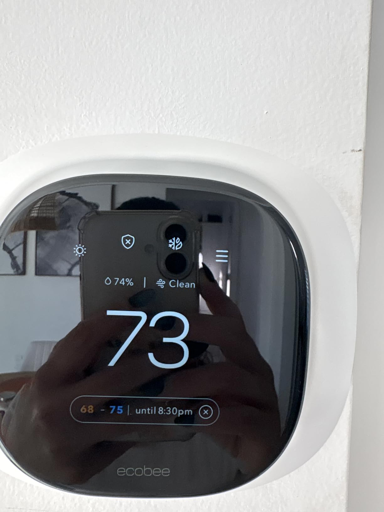 ecobee Smart Thermostat Premium with Siri and Alexa and Built in Air Quality Monitor and Smart Sensor with SmartSensor for Doors and Windows 2-Pack, White - Customer Photo 2