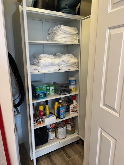 Yizosh Metal Garage Storage Cabinet with 2 Doors and 5 Adjustable Shelves - 71