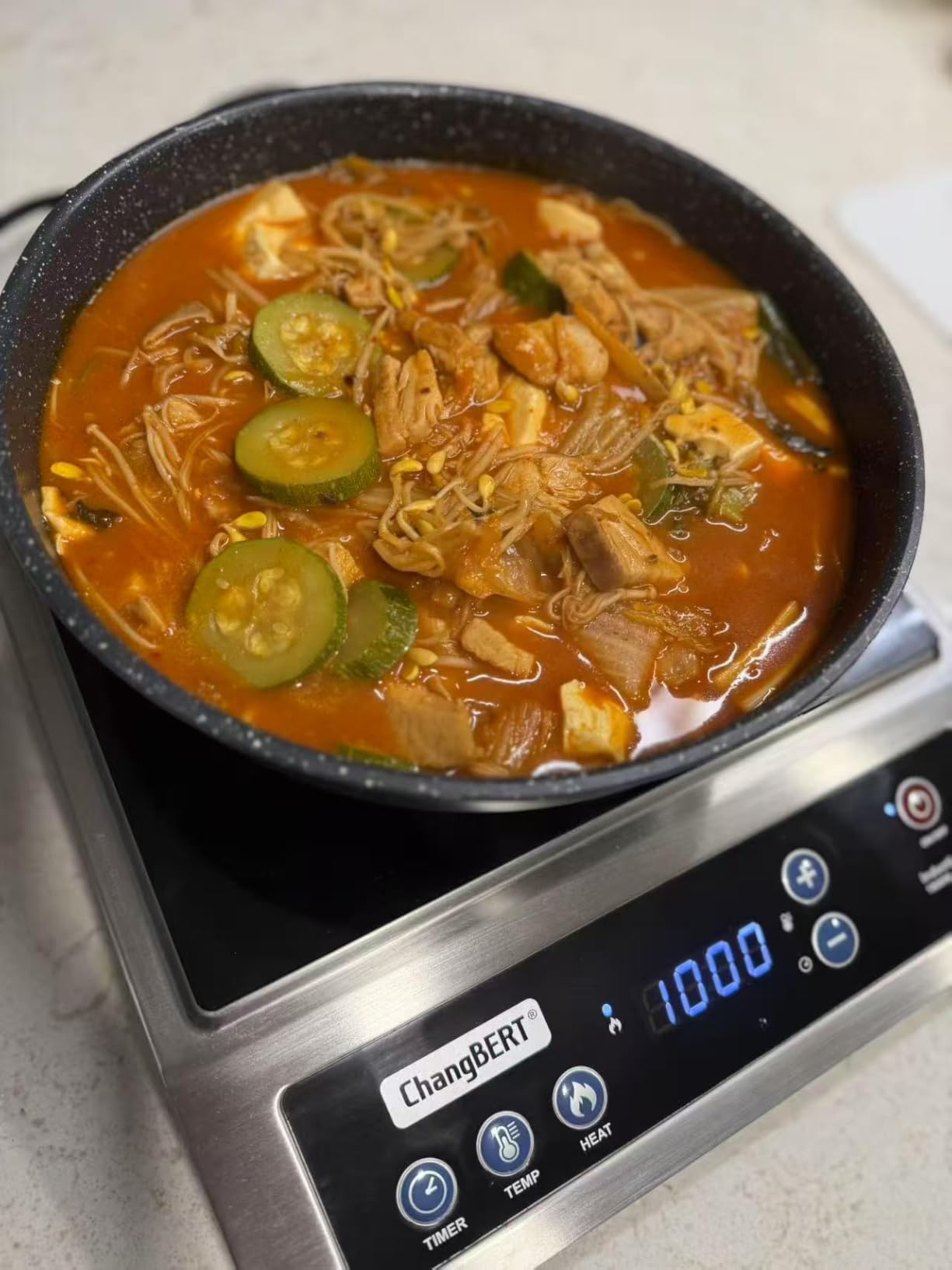 ChangBERT Induction Cooktop, Commercial Grade Portable Cooker, Large 8 ChangBERT Induction Cooktop, Commercial Grade Portable Cooker, Large 8