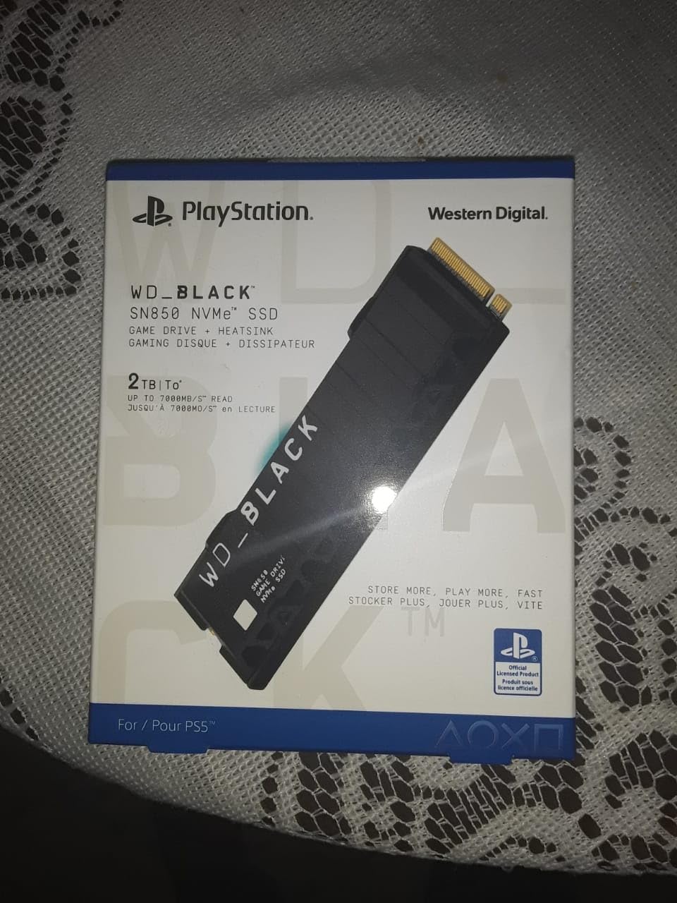 Western Digital 2TB SN850 NVMe SSD for PS5 Consoles Solid State Drive with Heatsink - Gen4 PCIe, M.2 2280, Up to 7,000 MB/s - WDBBKW0020BBK-WRSN - Customer Photo 1