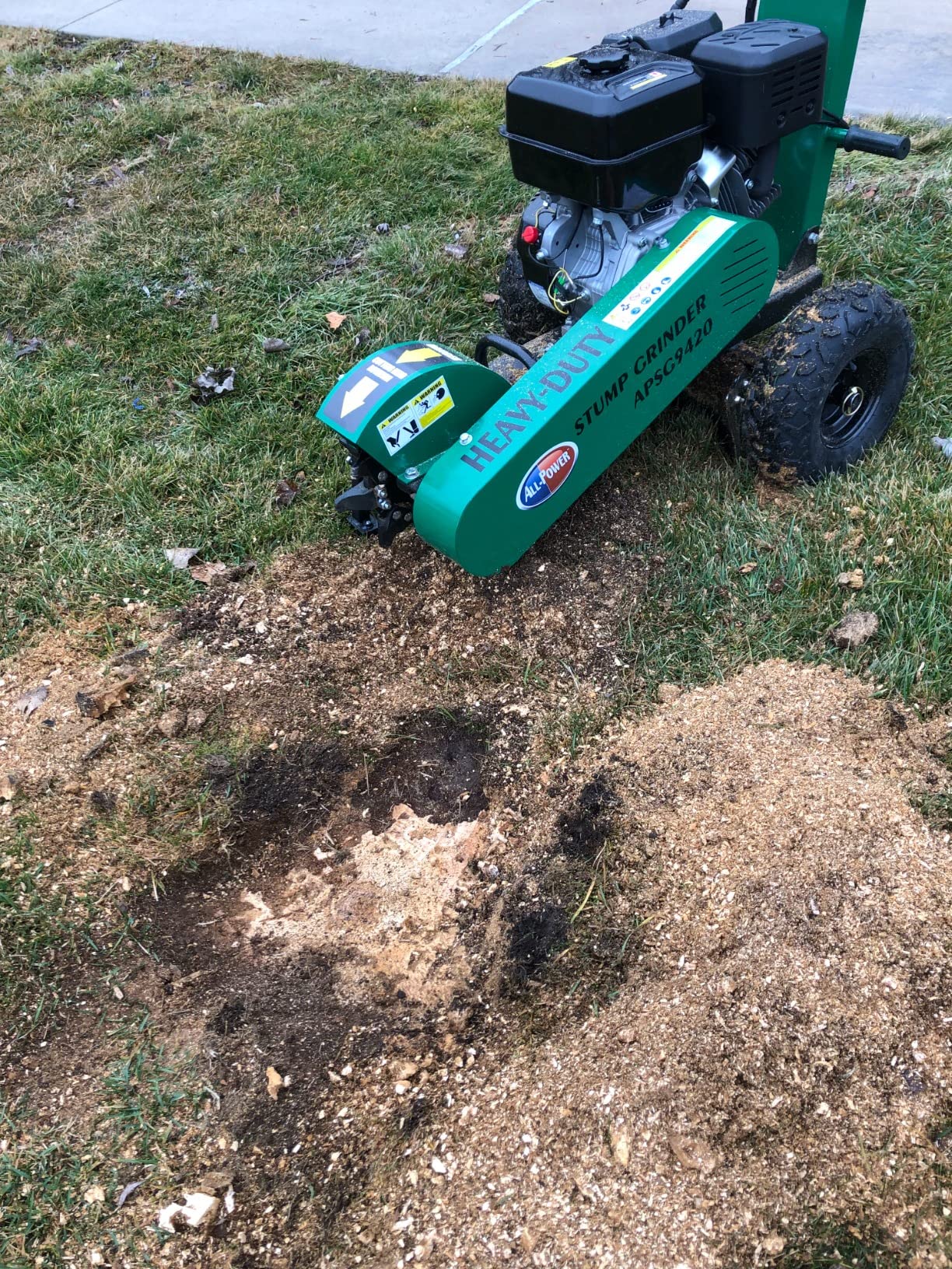 All Power, Stump Grinder for Tree Stump Removal with 12