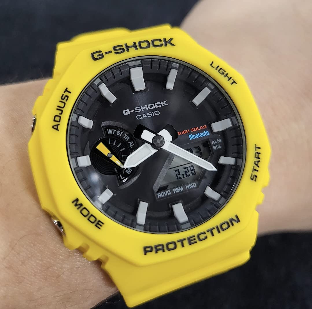 G-Shock GAB2100C-9A Bluetooth Solar GAB2100 Series, Yellow - Customer Photo 1