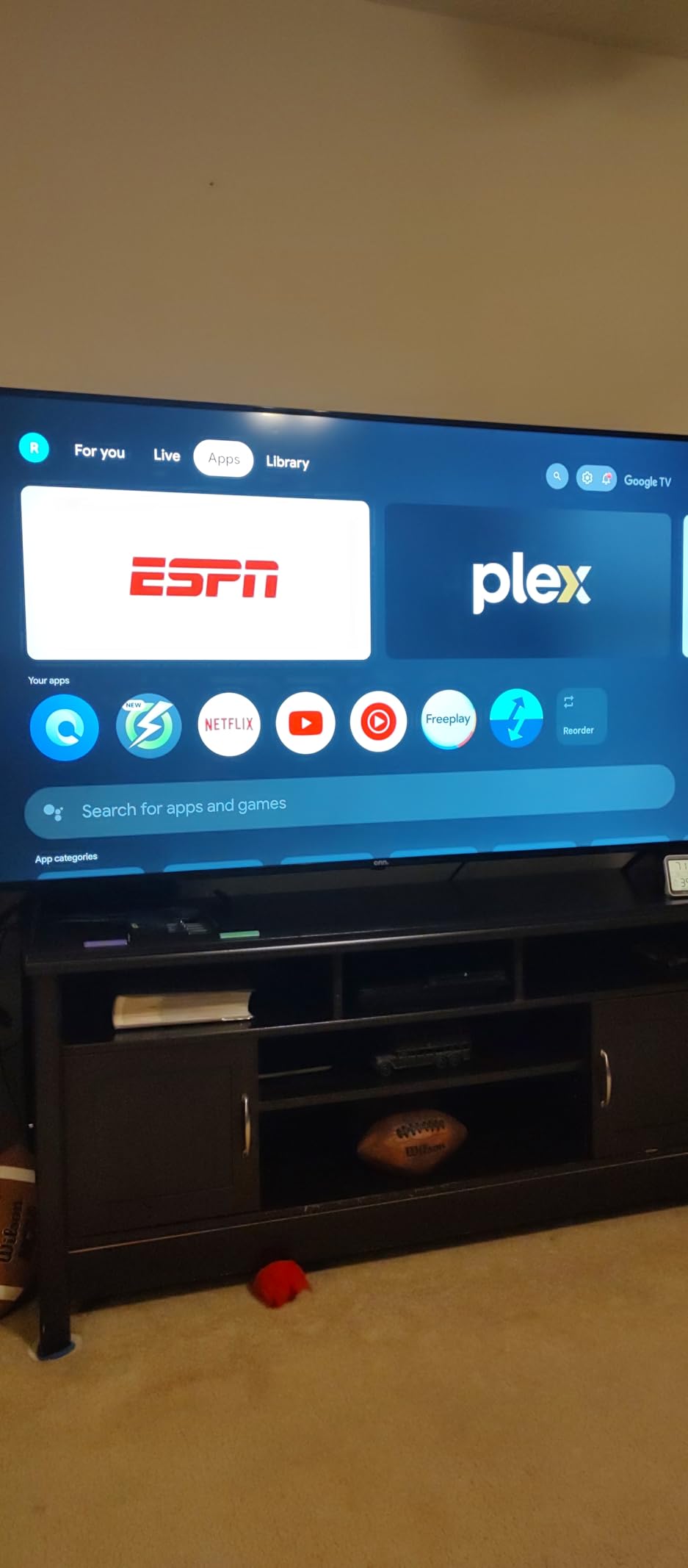 ONN Android TV 4K UHD Streaming Device with Voice Remote Control Google Assistant & High Speed HDMI Cable (100026240) Black - Customer Photo 2