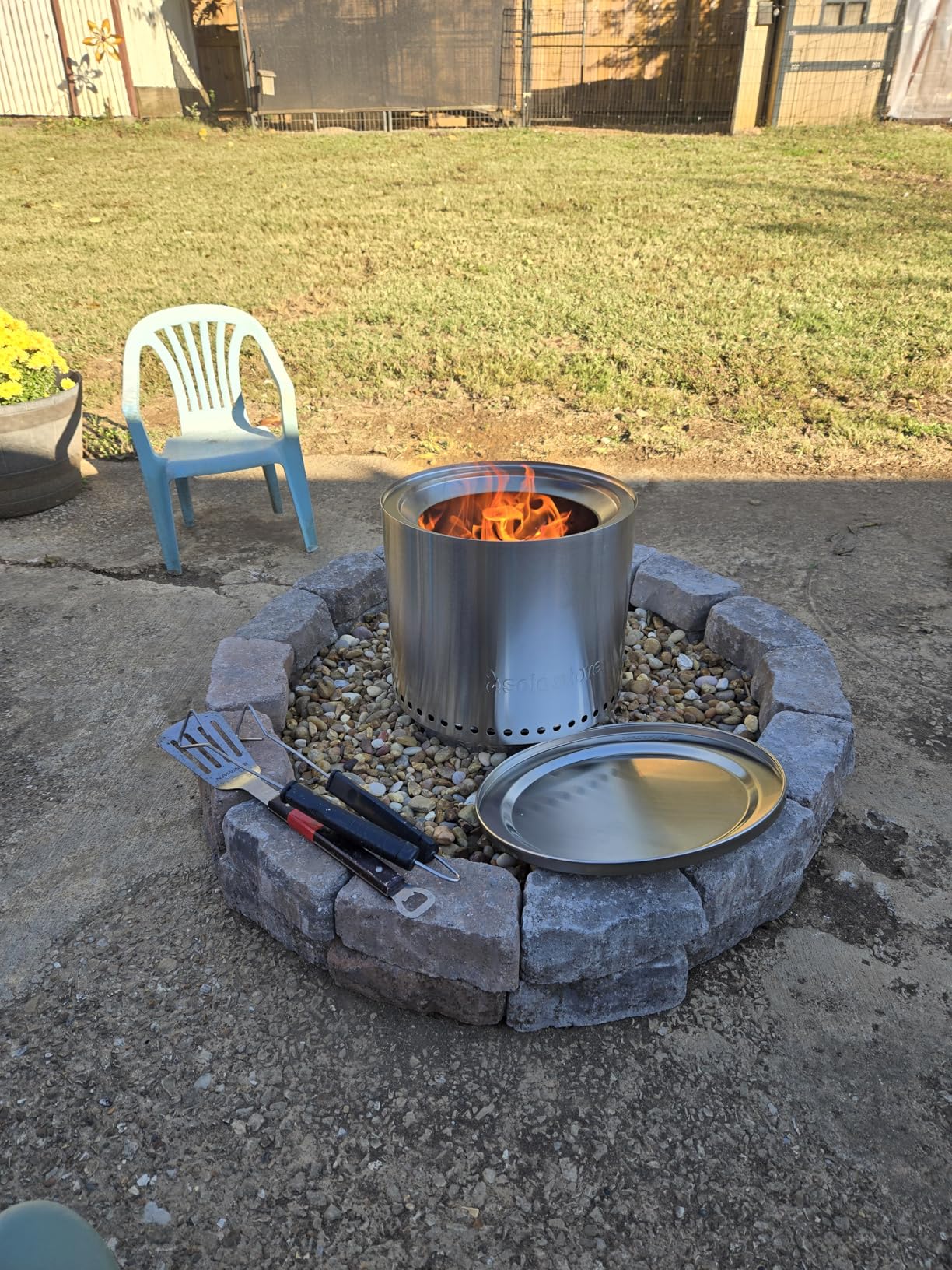 Solo Stove Ranger 2.0 with Stand - 15 Inch Smokeless Portable Fire Pit - Lightweight Outdoor Fireplace with Removable Ash Pan, Stainless Steel, Carry Case Included, Ideal for 2-4 People, 16.5 lbs customer photo 2