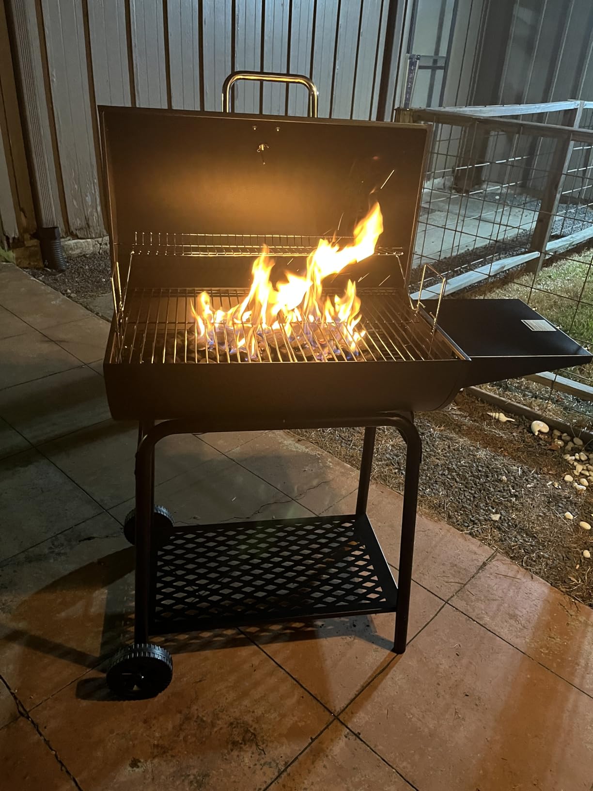 Royal Gourmet CC1830 30 Inch Barrel Charcoal Grill with Warming Rack, Outdoor BBQ Grill with 627 Sq. In. Grilling Space for Backyard, Patio and Parties, Black - Customer Photo 1