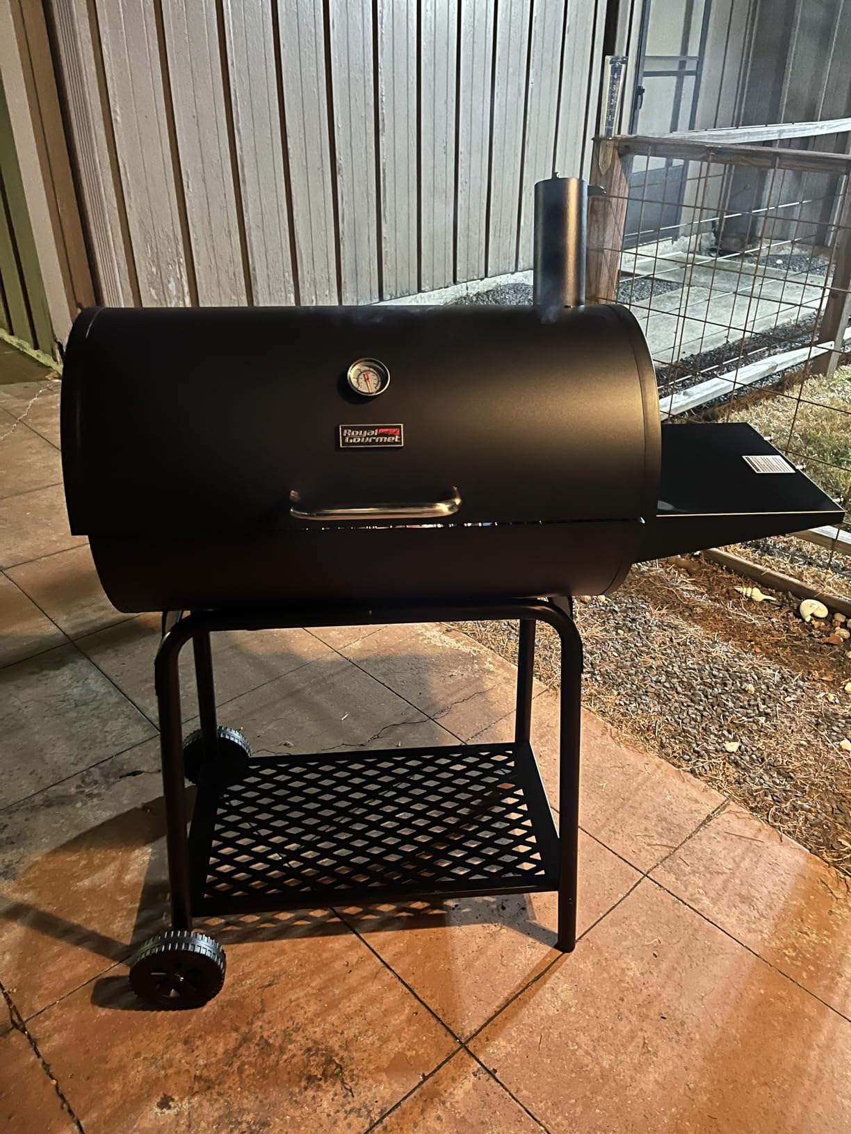 Royal Gourmet CC1830 30 Inch Barrel Charcoal Grill with Warming Rack, Outdoor BBQ Grill with 627 Sq. In. Grilling Space customer photo 2