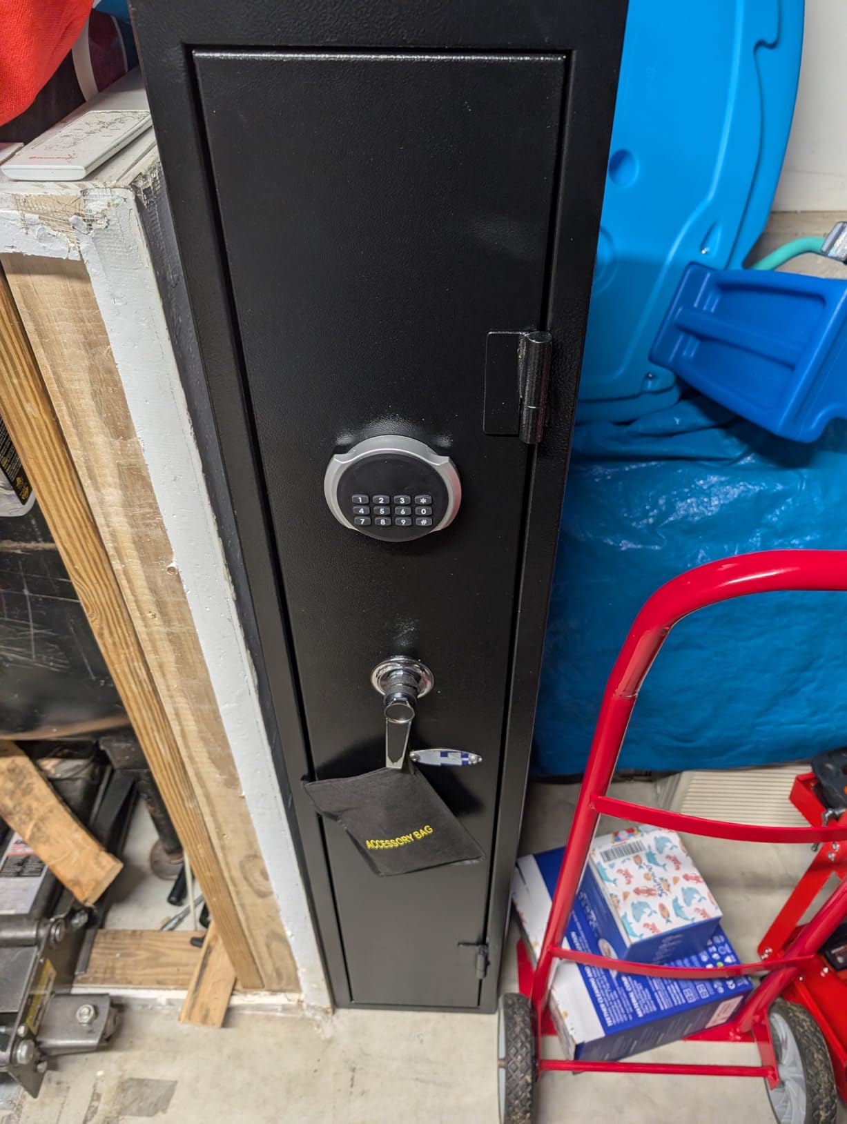 KAER 2-3 Gun Safe,Rifle Safe,Gun Safe for Rifles and Pistols,Gun Cabinet for Shotguns,Long Gun Cabinet for Shotguns with Removable Storage Shelf,LED Light,Quick Access Rifle Safes,Adjustable Shelves - Customer Photo 1