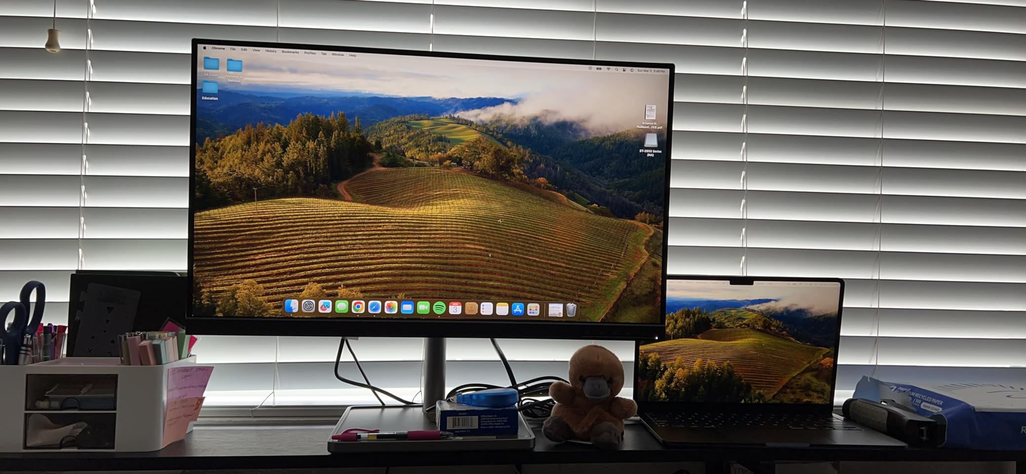Lenovo L27m-30 Monitor - 27 Inch FHD - 75 Hz - AMD FreeSync - Low Blue Light Certified - USB-C (75W Power Delivery) customer photo 2
