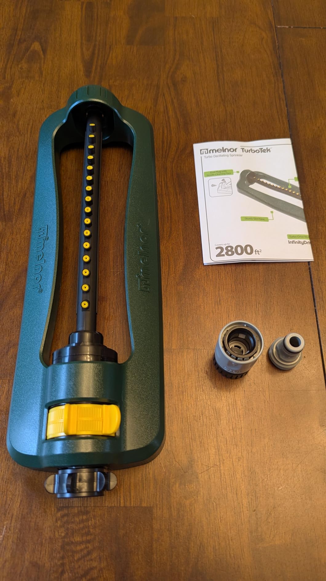 Melnor 65148AMZ TurboTek Oscillating Sprinkler, 2,800 sq. ft., Quick Connect Bundle, 16 Precision Nozzle customer photo 2