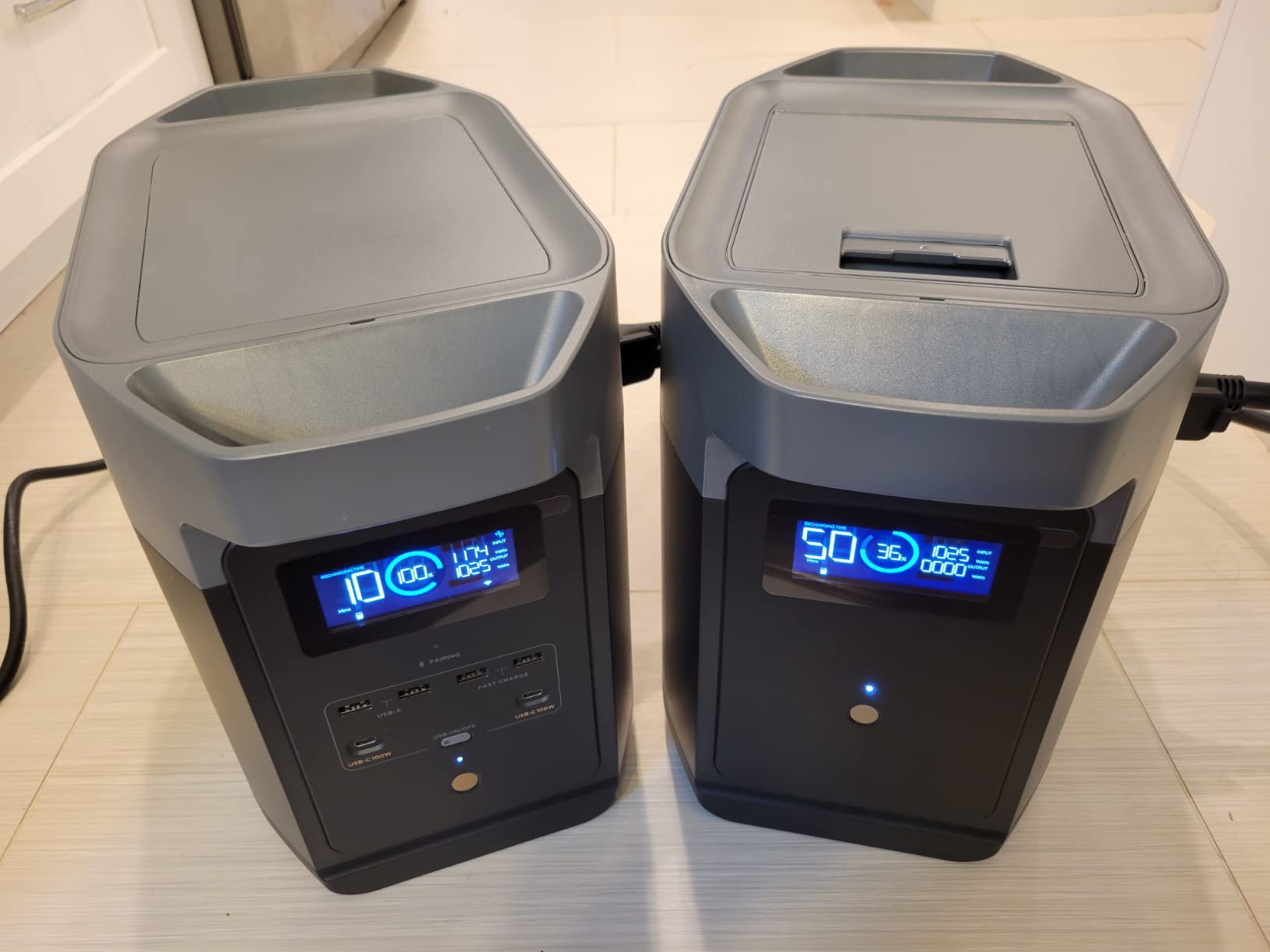 EF ECOFLOW Portable Power Station DELTA 2, 1024Wh LiFePO4 (LFP) Battery, 1800W AC/100W USB-C Output, Solar Generator(Solar Panel Optional) for Home Backup Power, Camping & RVs - Customer Photo 2