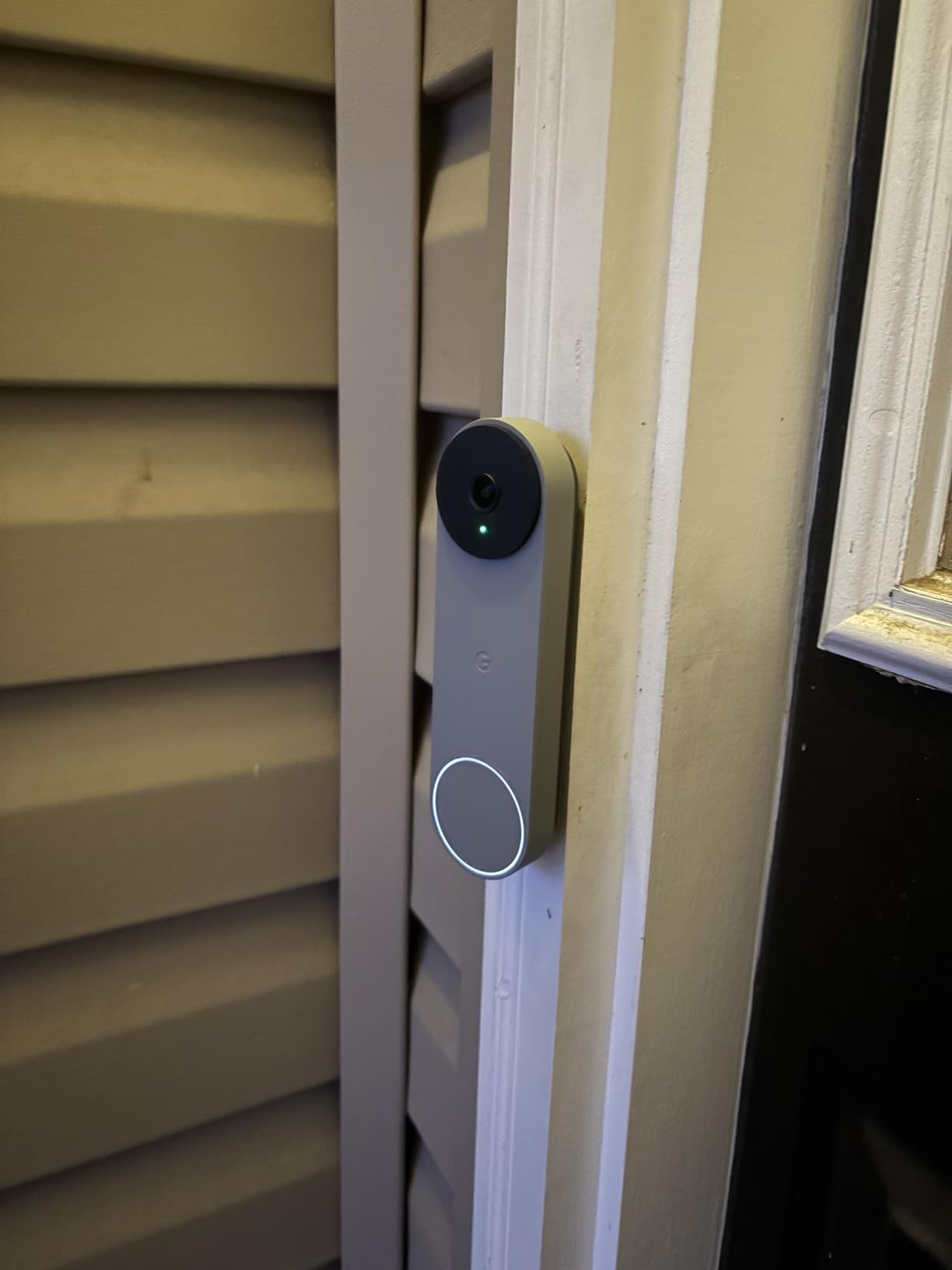 Google Nest Doorbell (Wired, 2nd Gen) - Wired Video Doorbell Camera - Doorbell Security Camera - Snow - Customer Photo 2