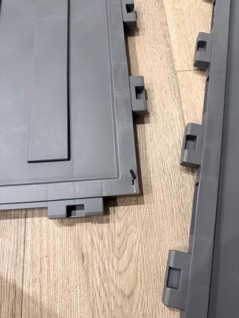 EAST OAK Outdoor Storage Box, 60 Gallon Deck Box Indoor and Outdoor Use, Waterproof Resin Storage Bin for Patio Cushions, Gardening Tools, Lockable, UV Resistant, Grey - Customer Photo 2