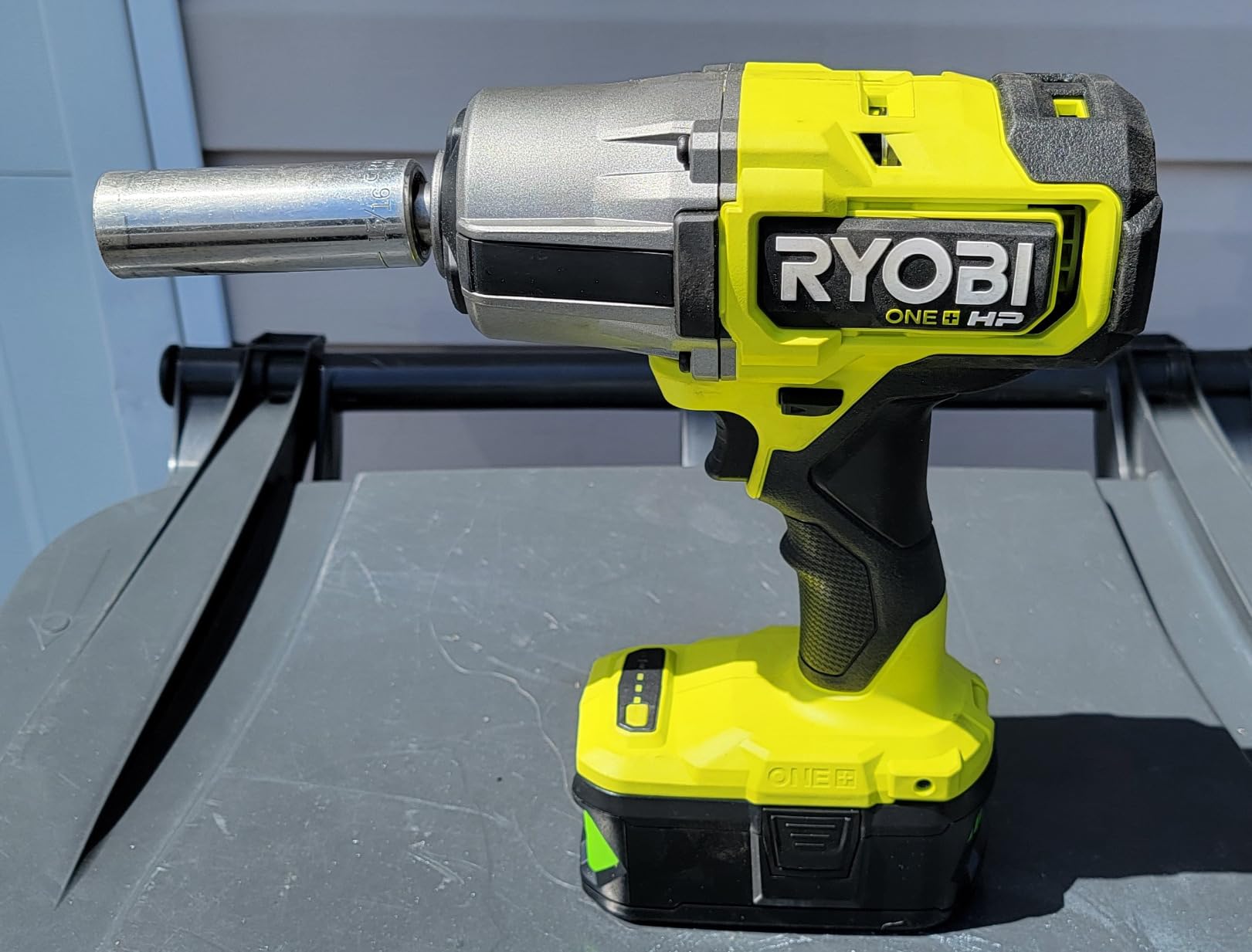RYOBI ONE+ HP 18V Brushless Cordless 4-Mode 1/2 in. High Torque Impact Wrench (Tool Only) - PBLIW01B - Customer Photo 2