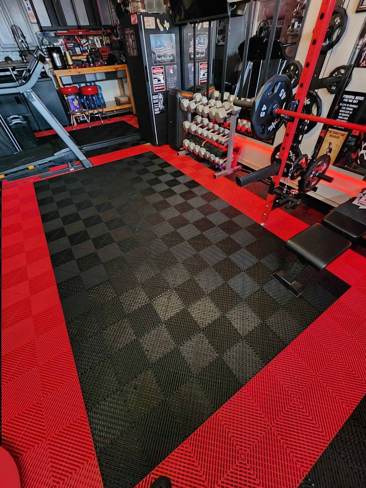 Swisstrax Ribtrax PRO Interlocking Garage Floor Tiles, 15.75 x 15.75-Inch, Slate Grey, 24 Piece Set Customer Review Swisstrax Ribtrax PRO Interlocking Garage Floor Tiles, 15.75 x 15.75-Inch, Slate Grey, 24 Piece Set - Customer Photo 2