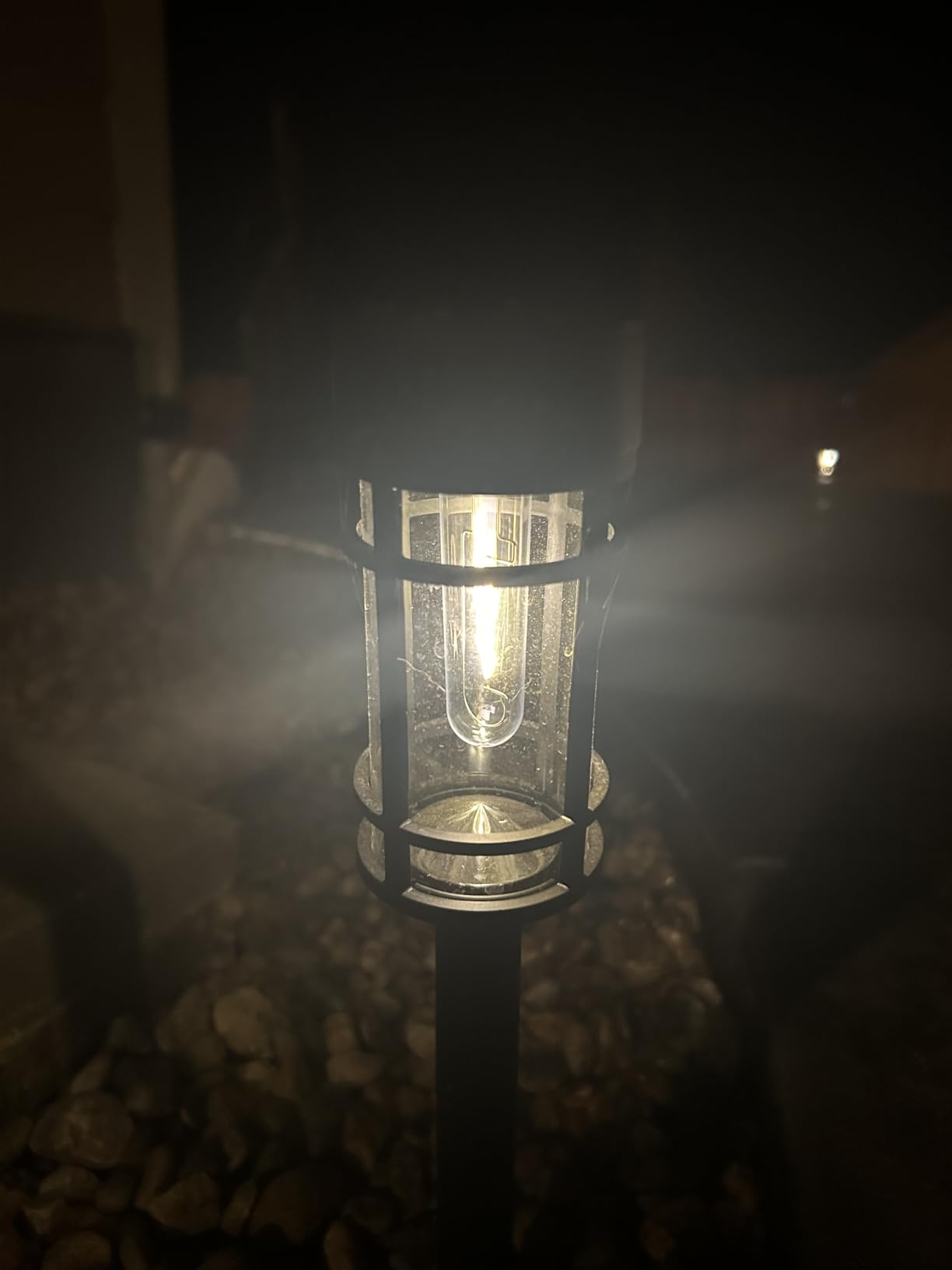 Mancra Solar Pathway Lights, 8 Pack LED Solar Lights Outdoor Waterproof, Glass Metal Garden Lighting for Yard Path Landscape Lawn Walkway Driveway, 3000K - Customer Photo 2