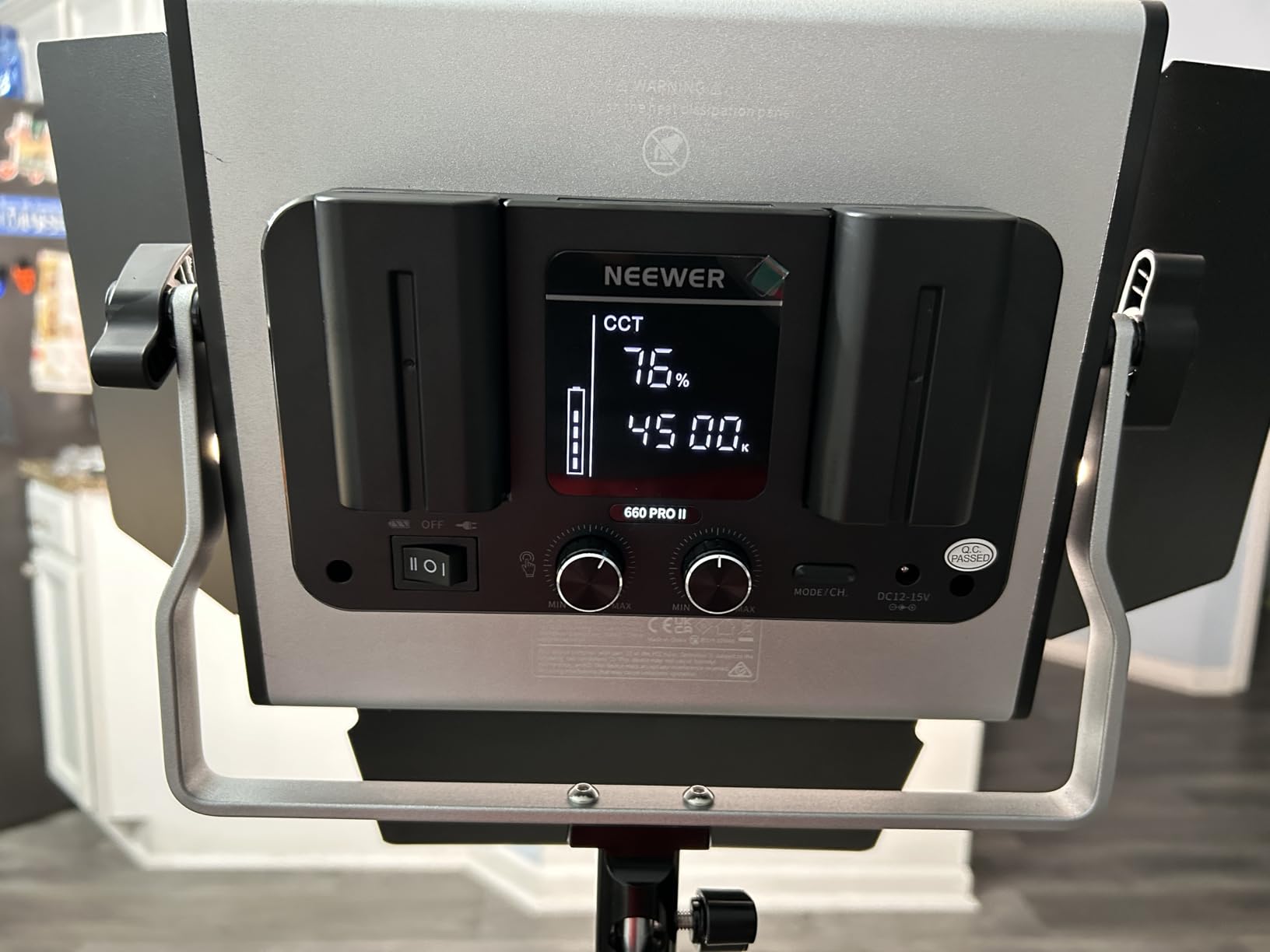 NEEWER Upgraded 660 PRO II RGB LED Video Light with App Control & Tripod Stand Kit, 2 Pack 50W/1% Min Dimming/CRI97+/3200~5600K Key Lighting for Game Streaming YouTube Recording Studio Photography Customer Review NEEWER Upgraded 660 PRO II RGB LED Video Light with App Control & Tripod Stand Kit, 2 Pack 50W/1% Min Dimming/CRI97+/3200~5600K Key Lighting for Game Streaming YouTube Recording Studio Photography - Customer Photo 1