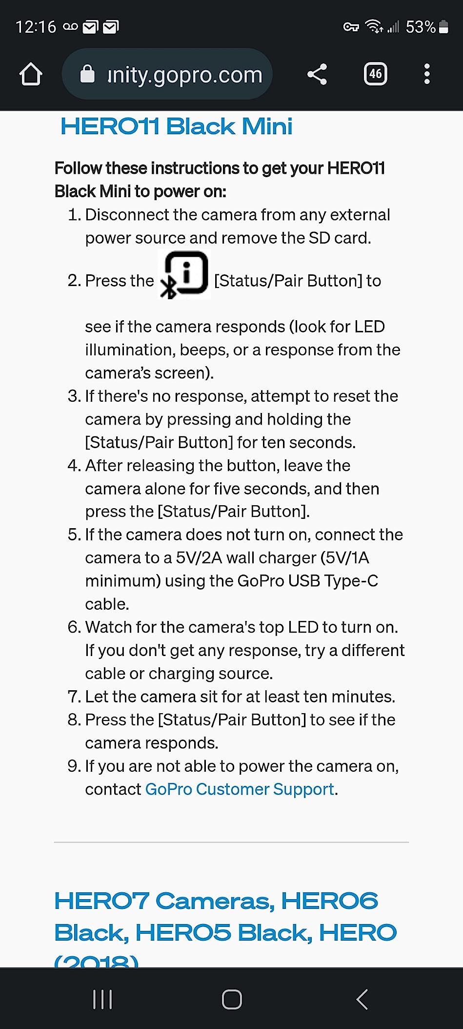 GoPro HERO11 Black Mini - Compact Waterproof Action Camera with 5.3K60 Ultra HD Video, 24.7MP Frame Grabs, 1/1.9 GoPro HERO11 Black Mini - Compact Waterproof Action Camera with 5.3K60 Ultra HD Video, 24.7MP Frame Grabs, 1/1.9