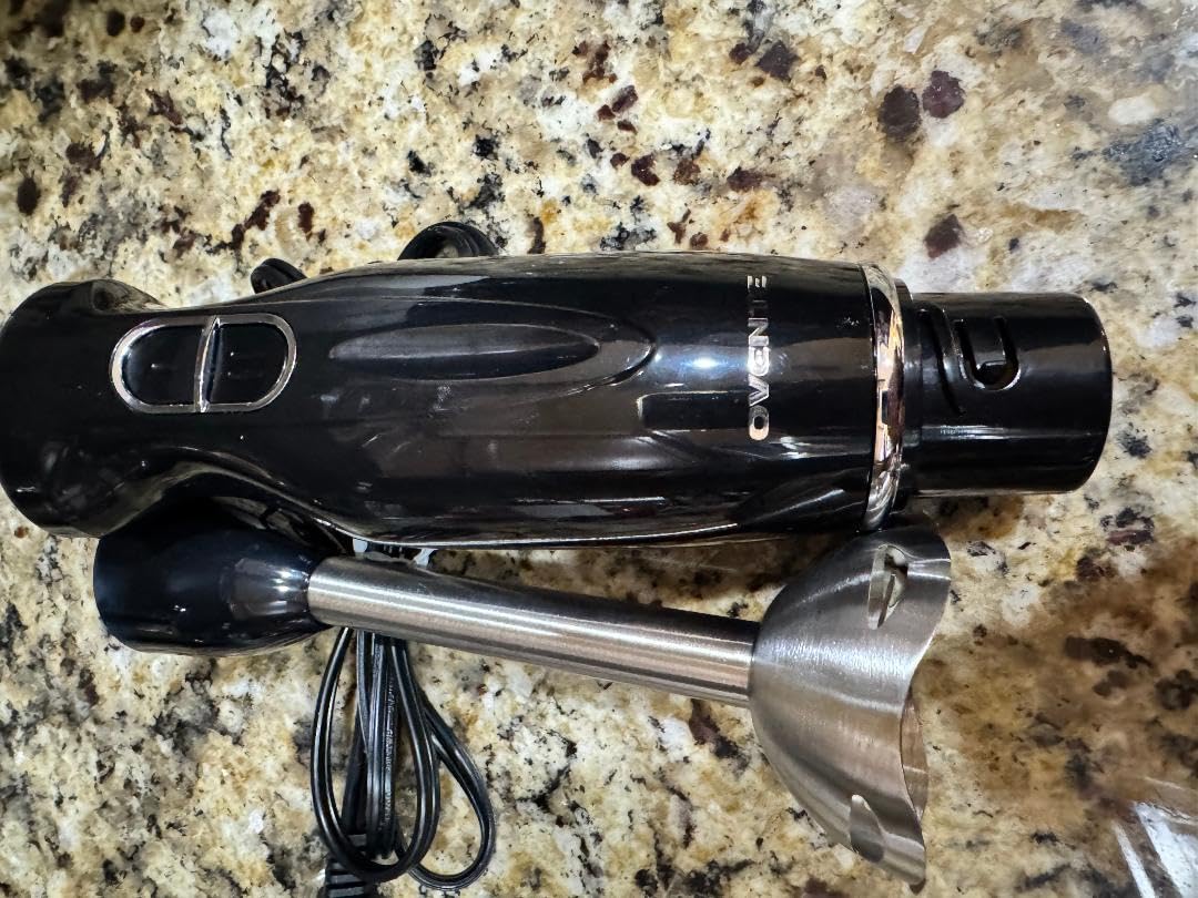 OVENTE Cordless Immersion Hand Blender, Rechargeable Handheld Portable Stick Mixer with 8 Mixing Speed Option, One-Touch Control and Stainless Steel Blades for Smoothies, Shakes or Soups, Red HR781R - Customer Photo 3