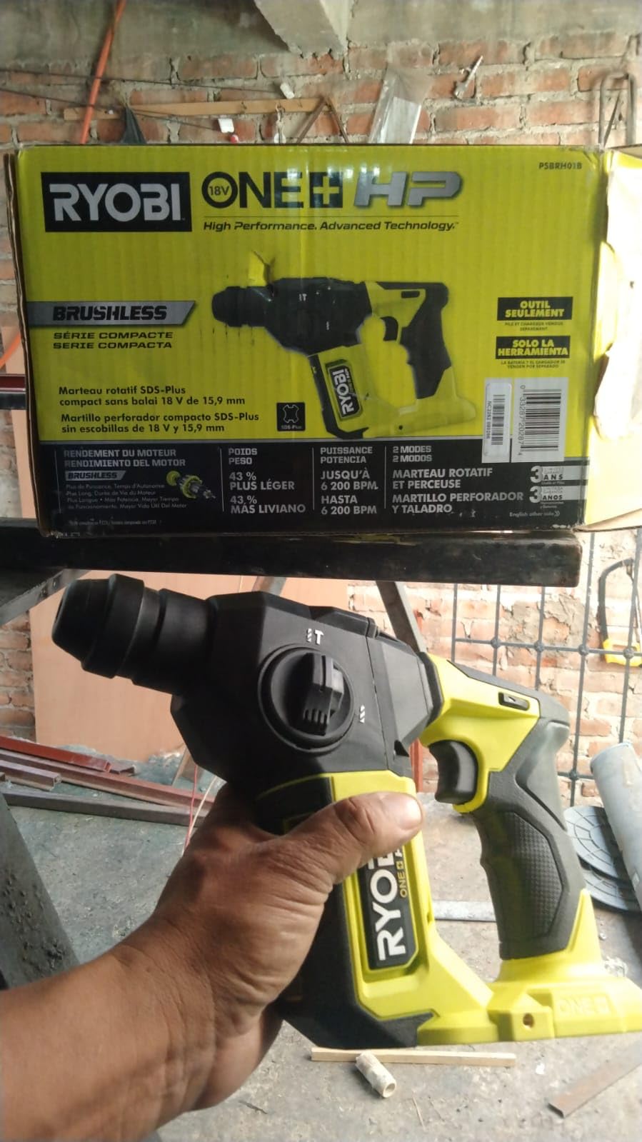 Ryobi 18V ONE+ HP Compact BRUSHLESS 5/8
