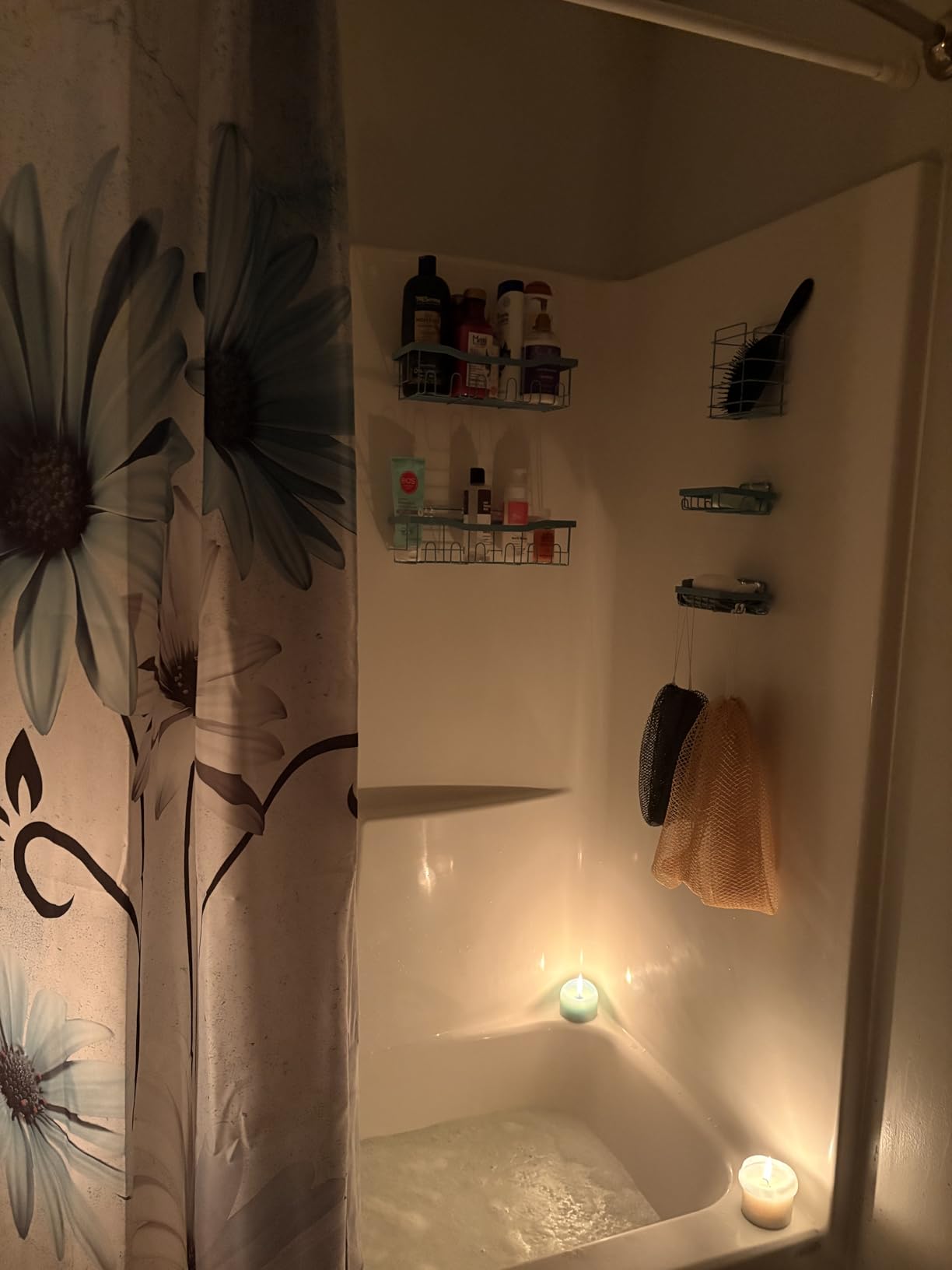 EUDELE Adhesive Shower Caddy, 5 Pack Rustproof Stainless Steel Bath Organizers With Large Capacity, No Drilling Shelves for Bathroom Storage & Home Decor - Customer Photo 2