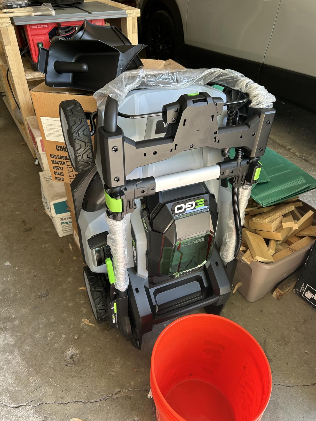 EGO POWER+ Electric Lawn Mower, Cordless, Includes 56V 6.0Ah Battery And 320W Charger - LM2114 - Customer Photo 2