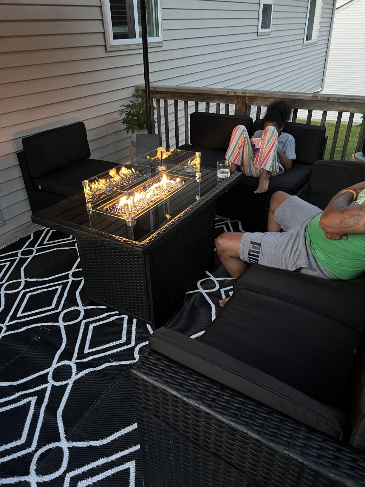 8 Pieces Patio Furniture Set with 44 8 Pieces Patio Furniture Set with 44