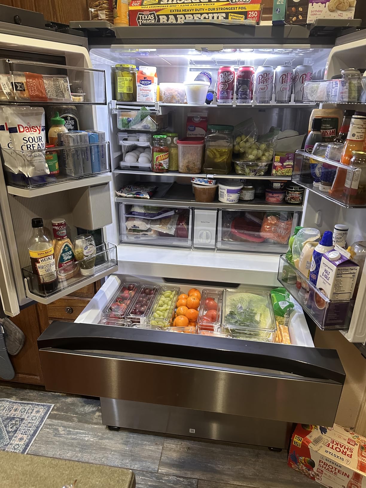 SAMSUNG RF29BB8600QL 29 Cu. Ft. Bespoke Stainless Steel 4-Door French Door Refrigerator - Customer Photo 2