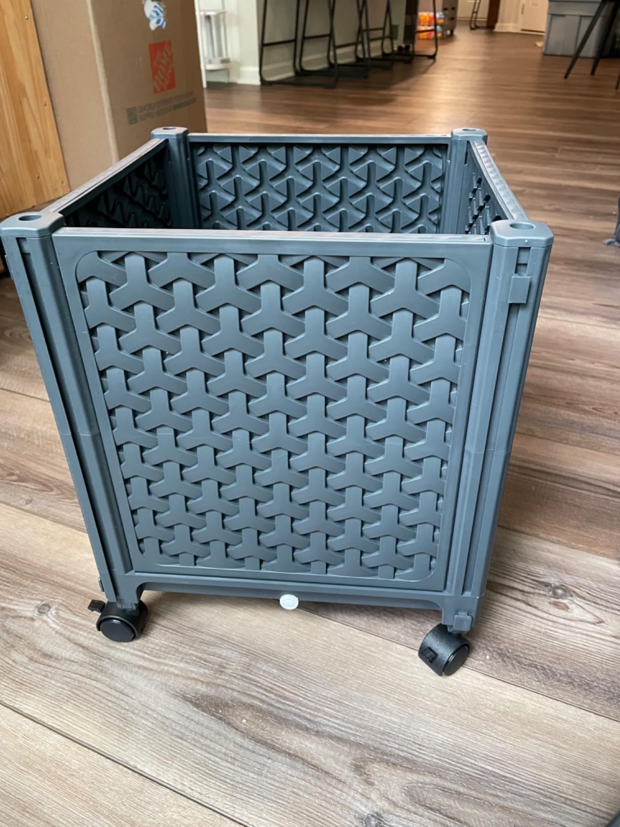 LINEX Raised Garden Bed Planter Box with Trellis, 56.7