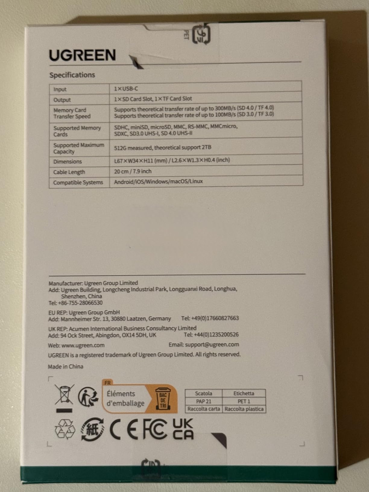 UGREEN USB C SD 4.0 Card Reader, UHS-II Micro SD Card Reader Memory Card Reader Fast for SD Micro SD SDXC SDHC UHS-II & UHS-I Cards for iPhone 16/15 Pro Max MacBook Laptop Tablet Smartphone Android - Customer Photo 1