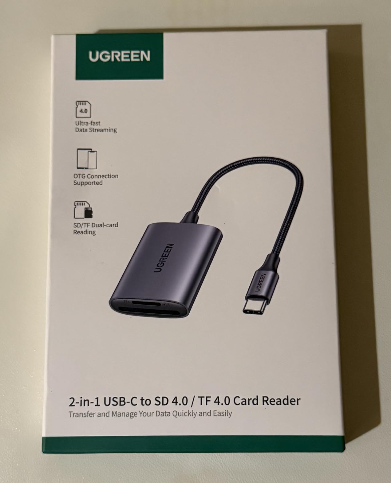UGREEN USB C SD 4.0 Card Reader, UHS-II Micro SD Card Reader Memory Card Reader Fast for SD Micro SD SDXC SDHC UHS-II & UHS-I Cards for iPhone 16/15 Pro Max MacBook Laptop Tablet Smartphone Android - Customer Photo 2