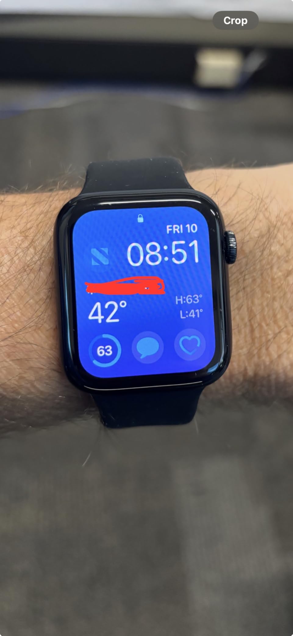 Apple Watch SE (2nd Gen) (GPS + Cellular, 44mm) - Midnight Aluminum Case with Midnight Sport Band, M/L (Renewed) - Customer Photo 1