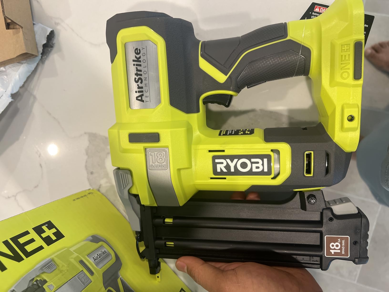 RYOBI 18-G Cordless Brad Nailer (Tool Only),Model: P321 Customer Review RYOBI 18-G Cordless Brad Nailer (Tool Only),Model: P321 - Customer Photo 1
