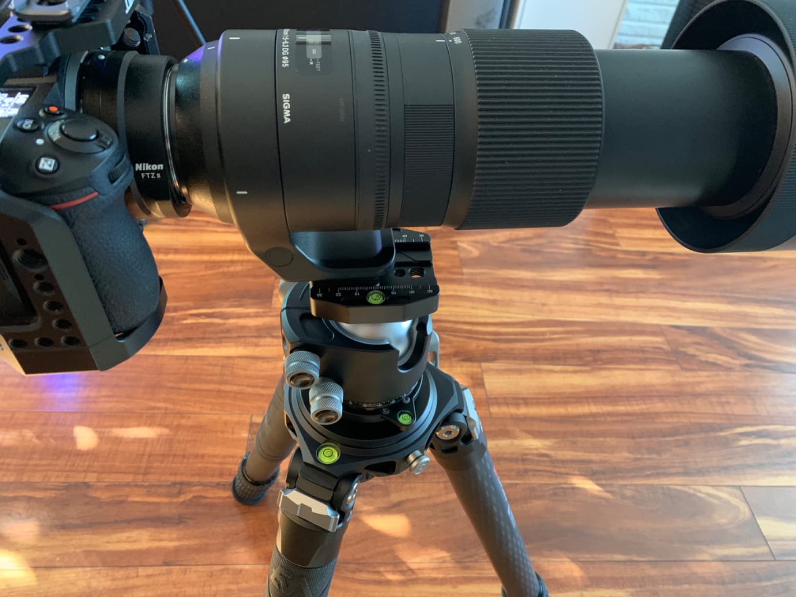 Low Profile Ball Head 55mm Tripod Ball Head Panoramic Tripod Head, CNC All Metal Tripod Camera Head for Tripods, WEYLLAN CH55 with Mlok Rail Arca Swiss Quick Release Plate, Max Load 88lbs/40kg - Customer Photo 2