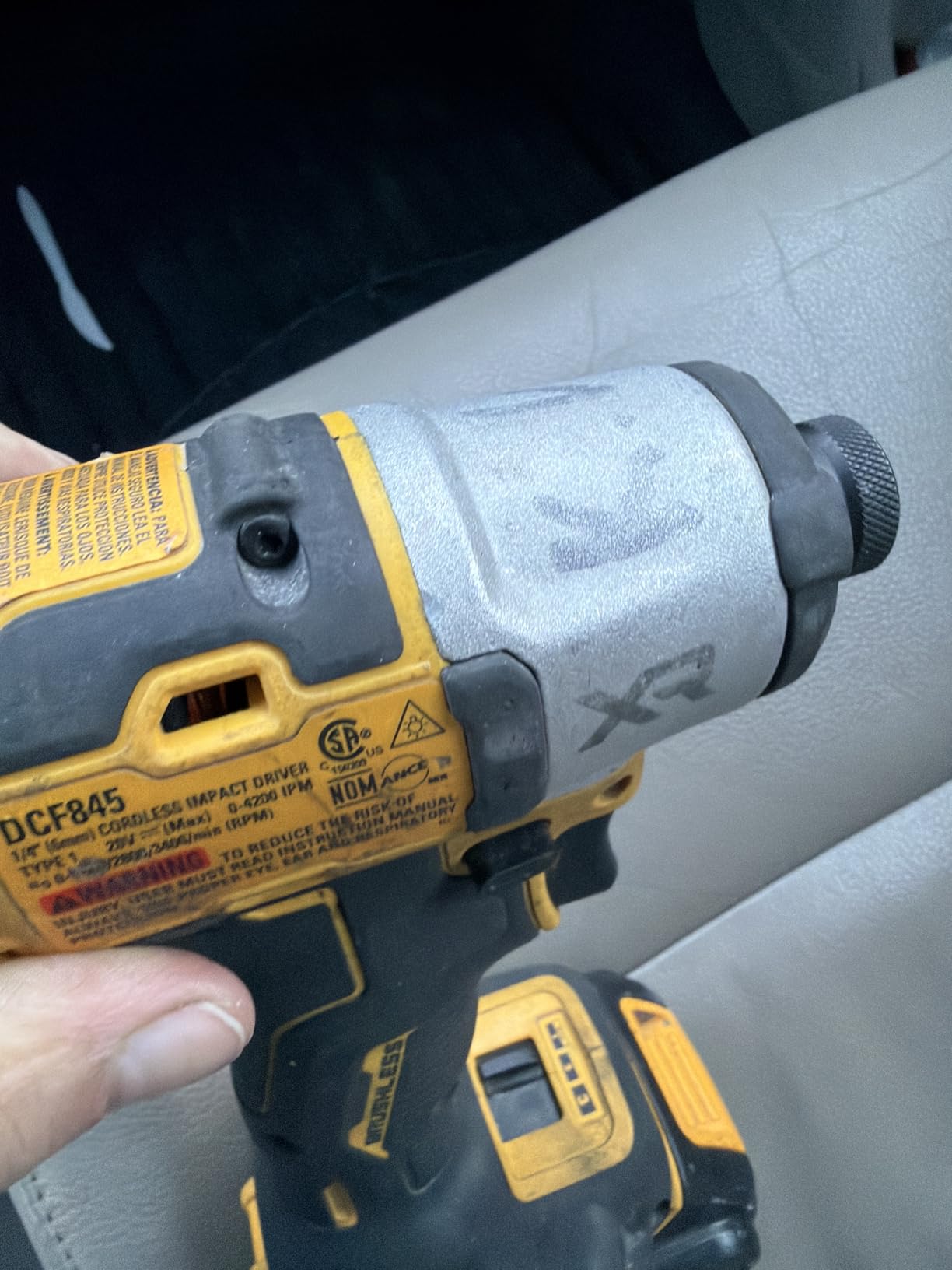 DEWALT 20V MAX XR Impact Driver, 1/4 Inch High Torque Brushless 3 Speed Premium Cordless Impact Driver with LED Light, Extended Runtime, Tool Only (DCF845B) - Customer Photo 1