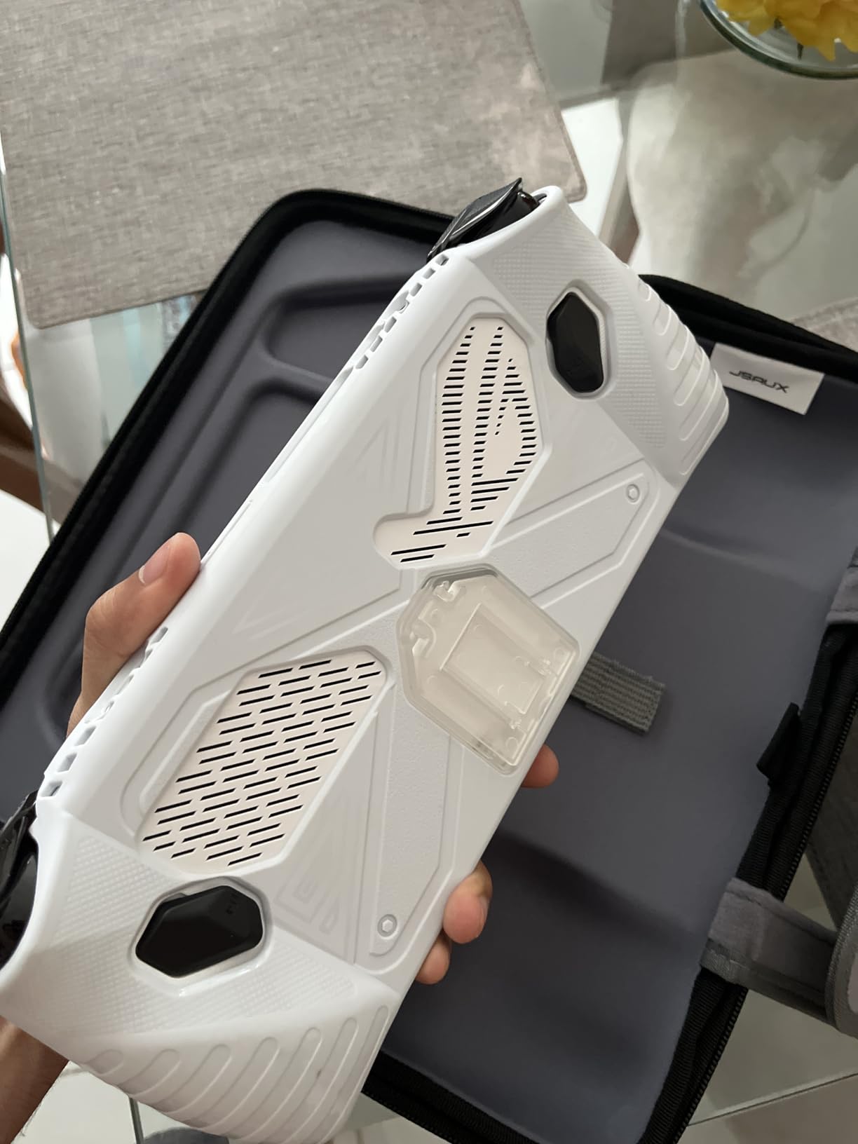 JSAUX Carrying Case Compatible with Steam Deck/ROG Ally, Protective Hard Shell Carry Case Built-in Charger & Docking Station Storage, Portable Travel Bag for Steam Deck OLED/ROG Ally X - Customer Photo 1