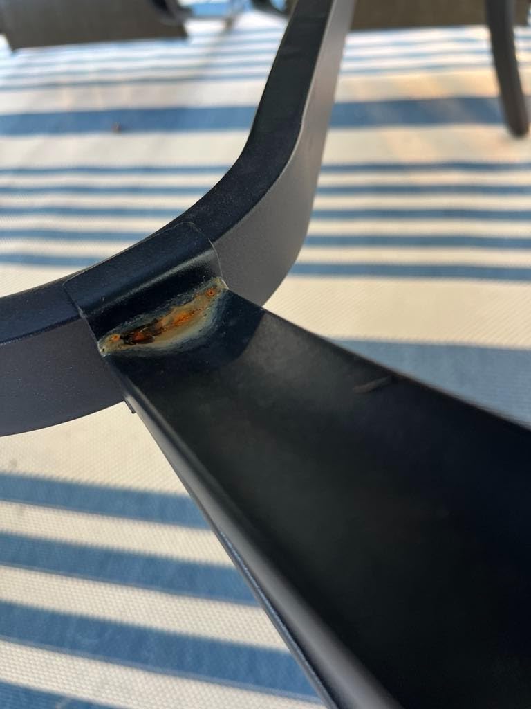 PHI VILLA 9 Pcs Patio Dining Set with Large Square Metal Dining Table & 8 High Back Padded Outdoor Swivel Dining Chairs, Outside Table Chair Furniture Dining Set for 8 Person - Customer Photo 1