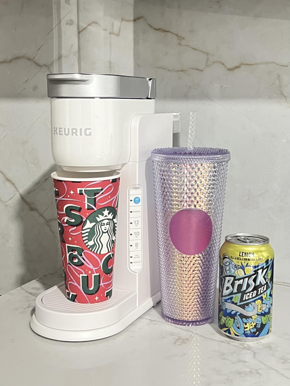 Keurig K-Iced Single Serve Coffee Maker – Brew Over Ice Button, Compact Design, Perfect Holiday Gift for Iced Coffee Lovers, White - Customer Photo 2