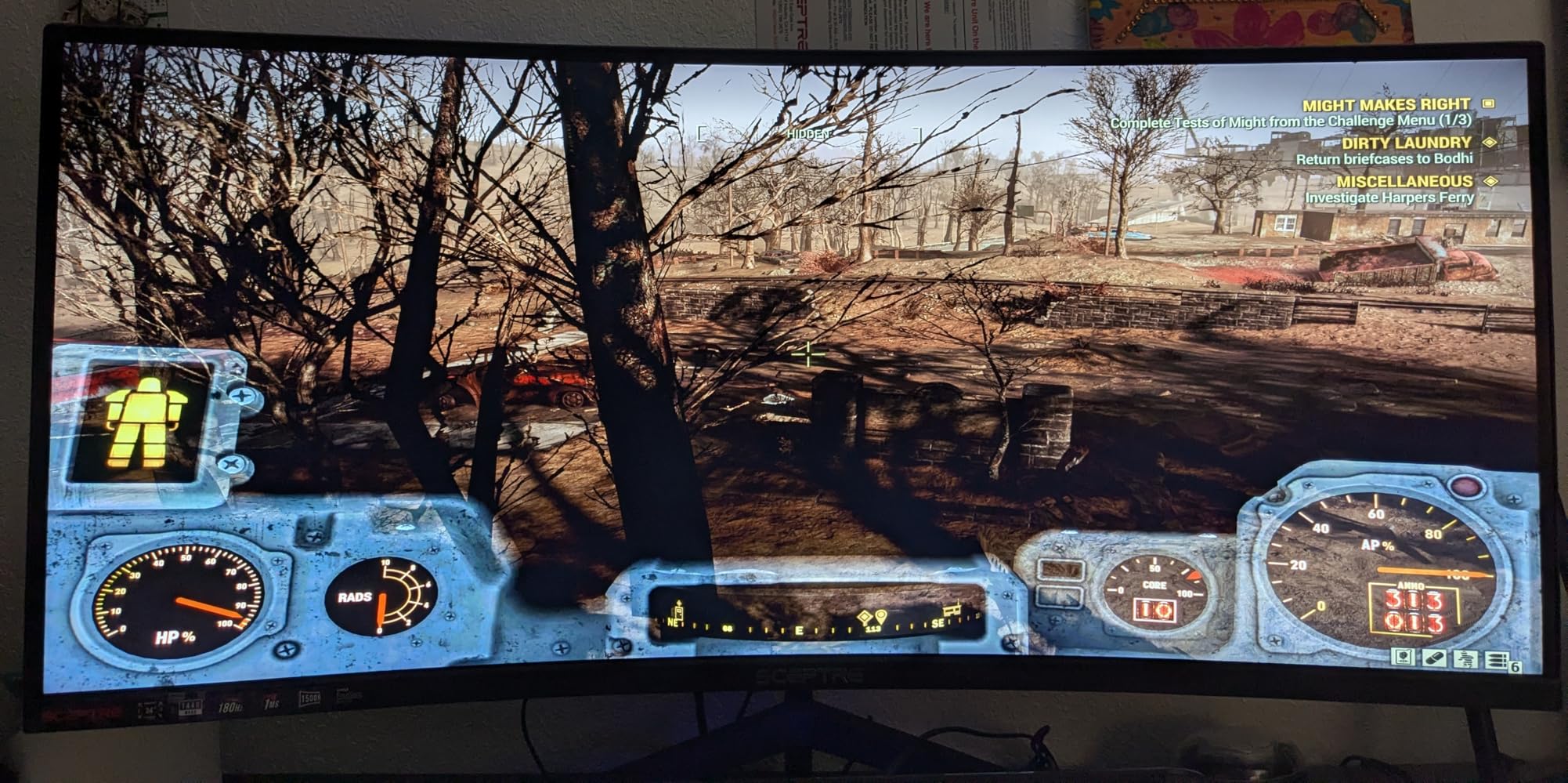 Sceptre 34-Inch Curved Ultrawide WQHD Monitor (3440 × 1440), R1500, up to 180Hz/165Hz, DisplayPort x2, 99% sRGB, 1ms, Built-in Speakers, Machine Black, 2025 (C345B-QUT168) - Customer Photo 4