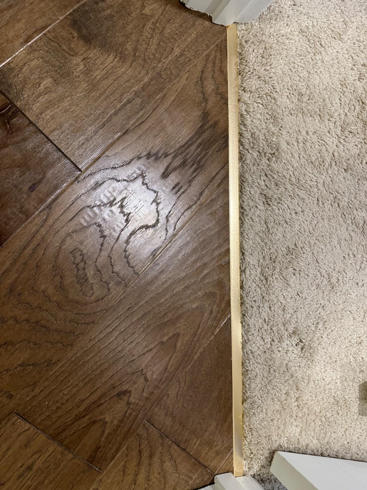 Trimold 3Pcs Aluminum T Molding Trim & Floor Transition Strips, Flat Divider Strip for Door Threshold and Joining Flooring Gaps of Laminate Planks Tile (2.9Ft x 0.8In, Matte Black) - Customer Photo 5