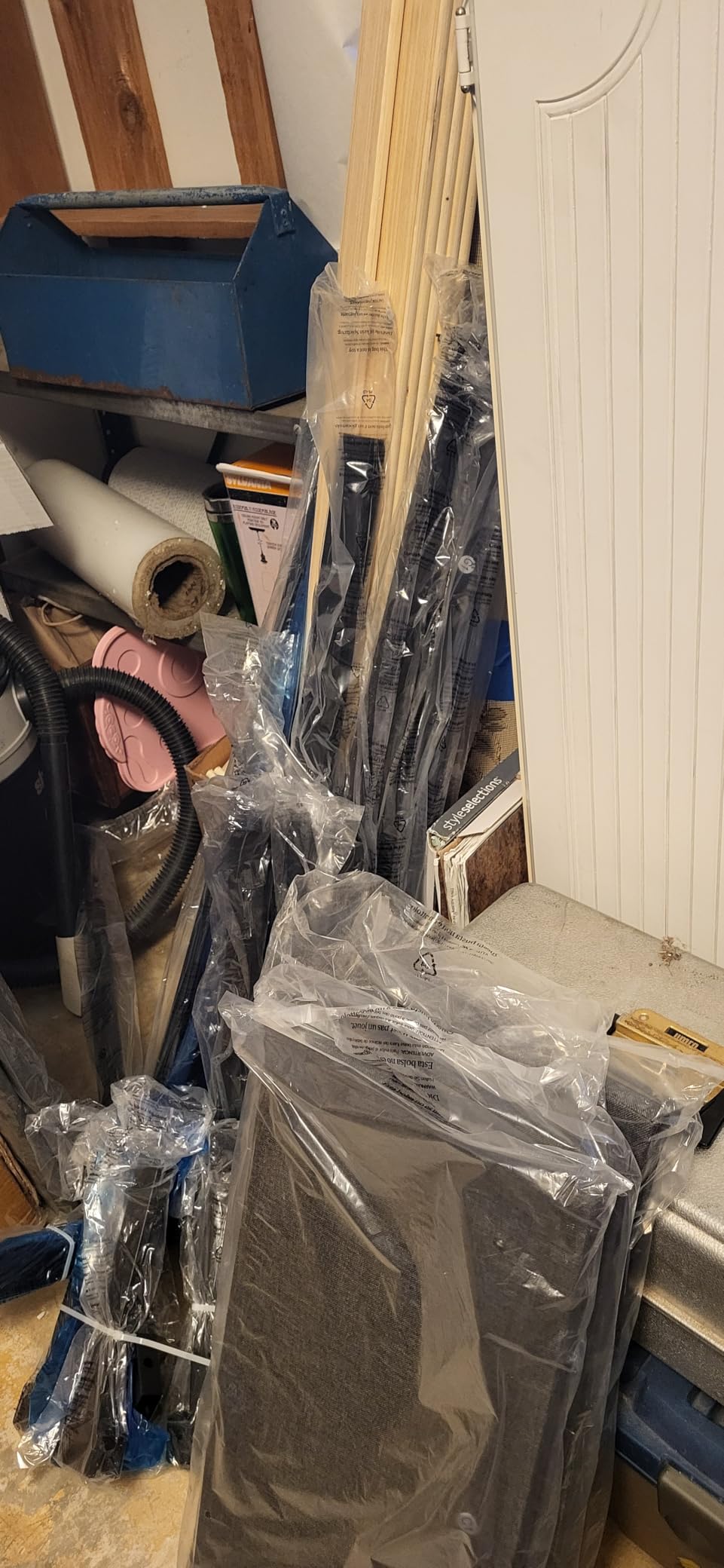 Allewie Full Size Platform Bed Frame with 3 Storage Drawers, Fabric Upholstered, Wooden Slats Support, No Box Spring Needed, Noise Free, Easy Assembly, Dark Grey - Customer Photo 1