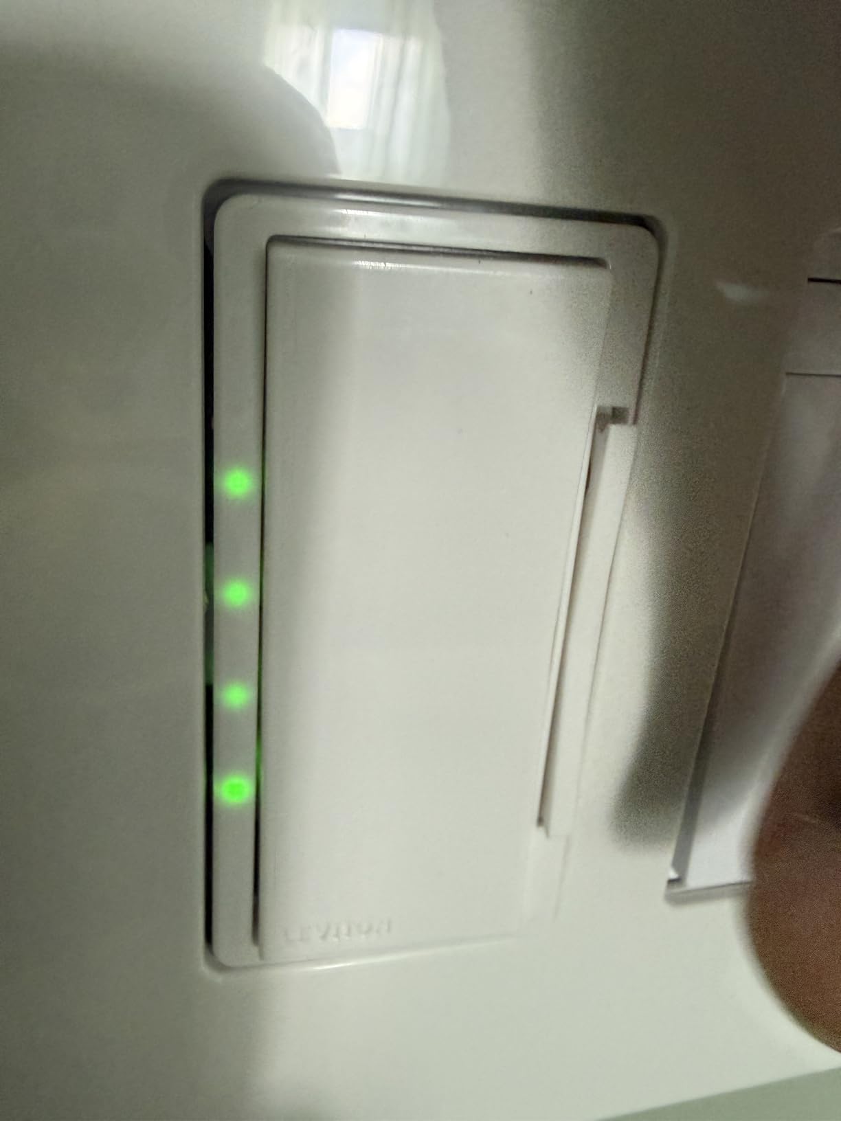 Leviton Decora Smart Switch, Wi-Fi 2nd Gen, Neutral Wire Required, Works with Matter, Alexa, Google Assistant, Apple Home/Siri & Wired or Wirefree 3-Way, D215S-1RW, White - Customer Photo 2