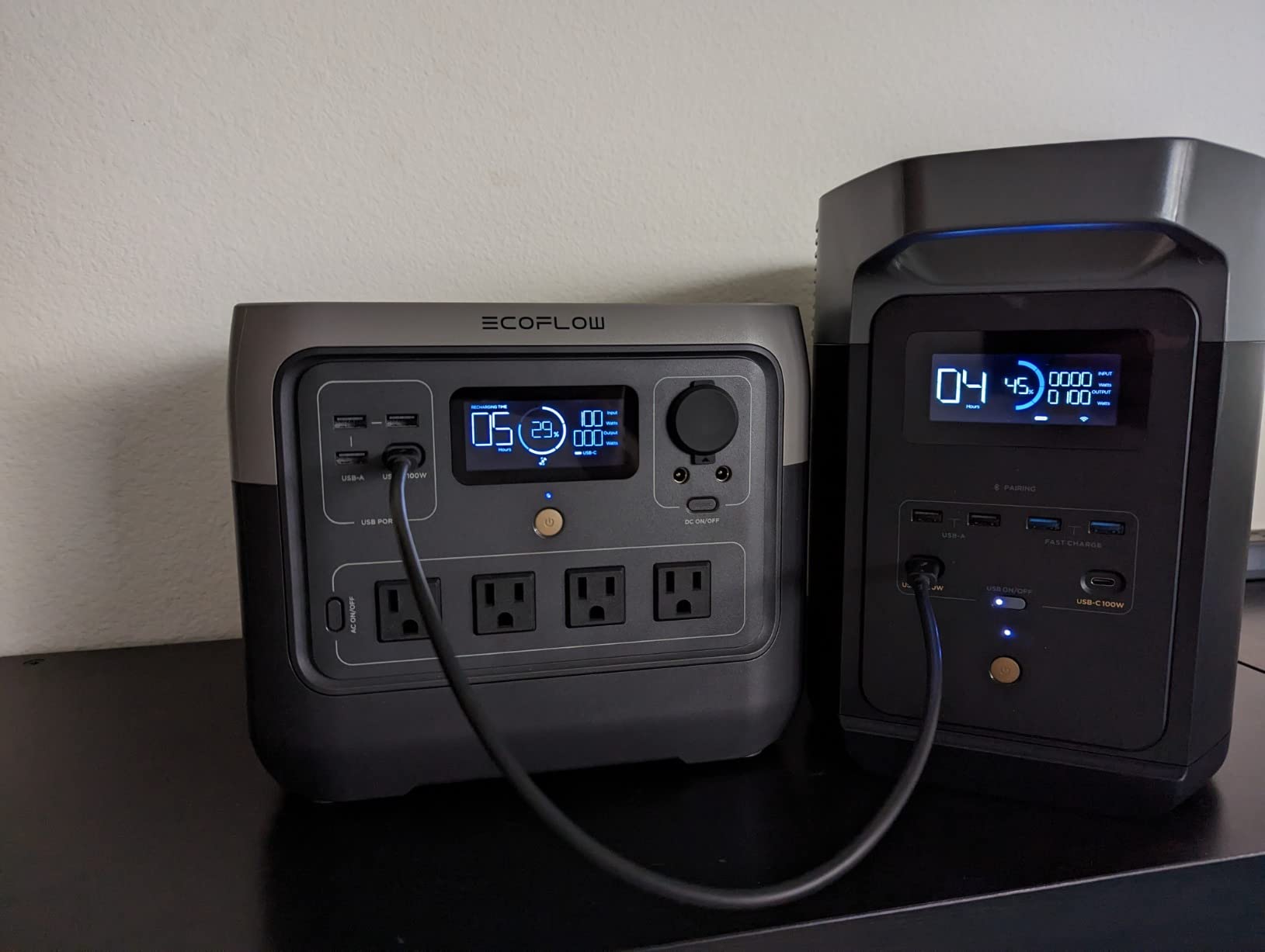 EF ECOFLOW Portable Power Station RIVER 2 Pro, 768Wh LiFePO4 Battery, 70 Min Fast Charging, 4X800W (X-Boost 1600W) AC Outlets, Solar Generator for Outdoor Camping/RVs/Home Use Black - Customer Photo 1