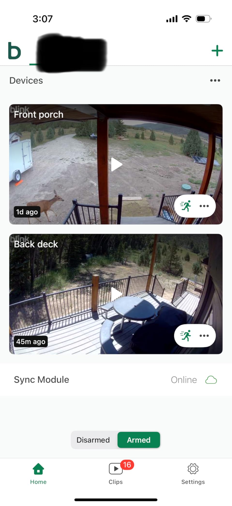 Blink Outdoor 4 (4th Gen) + Blink Mini - Smart security camera, two-way talk, HD live view, motion detection, set up in minutes, Works with Alexa - 5 camera system + Mini (Black) - Customer Photo 1