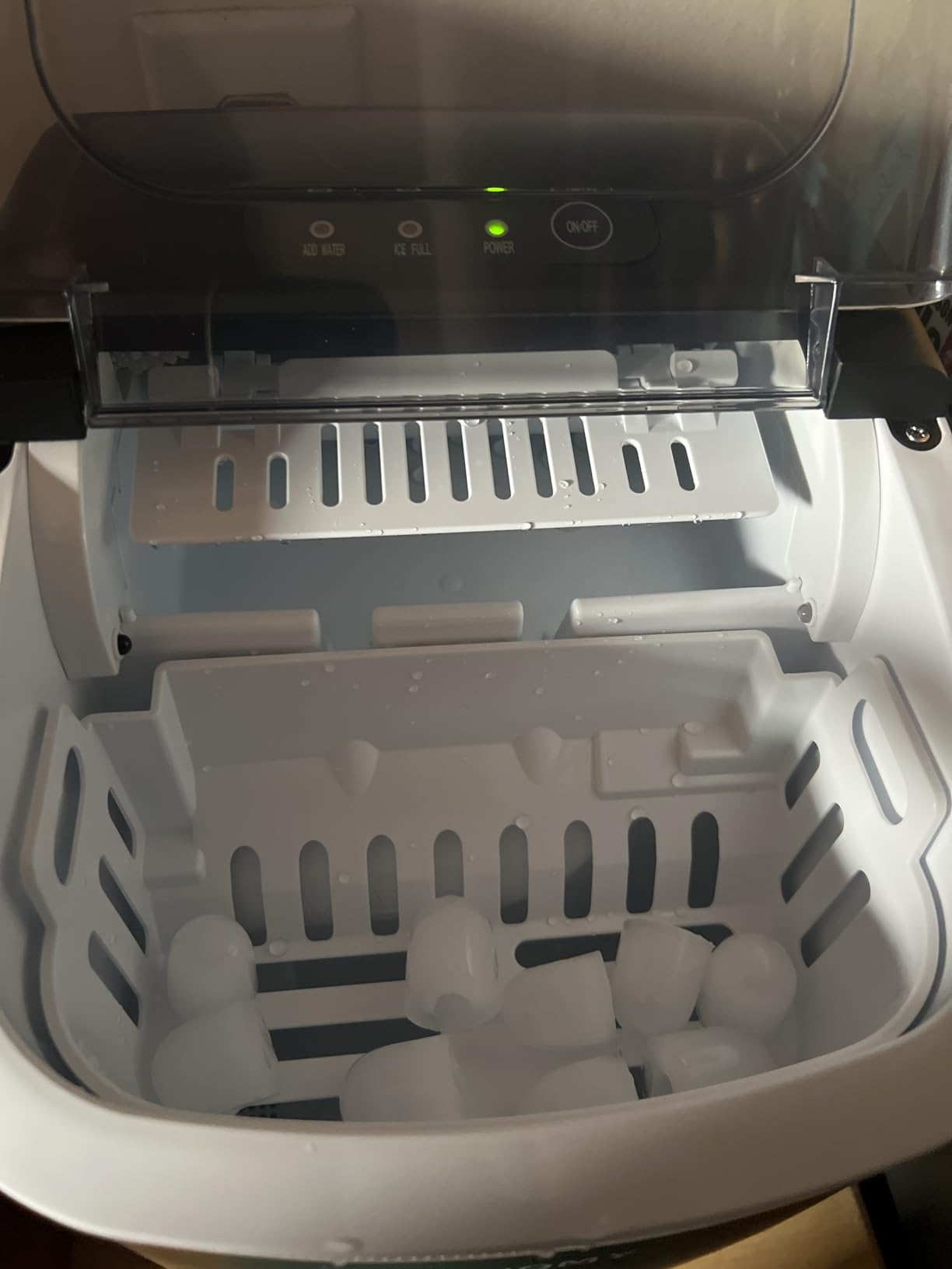 EUHOMY Countertop Ice Maker Machine with Handle, 26lbs in 24Hrs, 9 Ice Cubes Ready in 6 Mins, Auto-Cleaning Portable Ice Maker with Basket and Scoop, for Home/Kitchen/Camping/RV. (Black) Customer Review EUHOMY Countertop Ice Maker Machine with Handle, 26lbs in 24Hrs, 9 Ice Cubes Ready in 6 Mins, Auto-Cleaning Portable Ice Maker with Basket and Scoop, for Home/Kitchen/Camping/RV. (Black) - Customer Photo 1