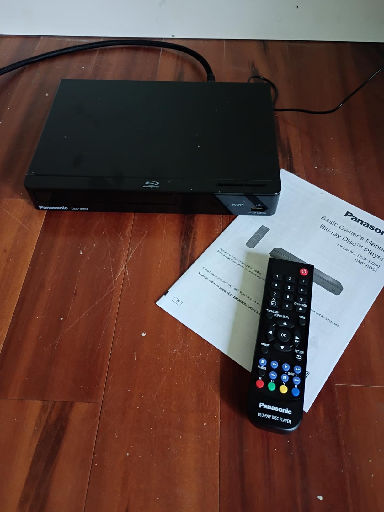 Panasonic Blue Ray Player with Full HD Picture Quality and Hi-Res Dolby Digital Sound, DMP-BD84P-K Blu Ray DVD Player, Black - Customer Photo 1